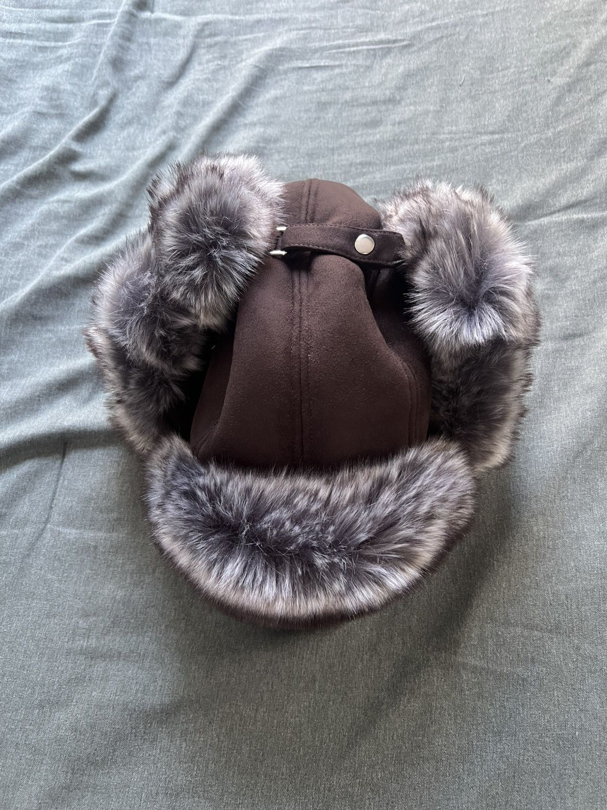 帽子 PALACE SHERPA FAUX SUEDE TROOPER BLACK Palace Palace Sherpa Faux Suede Trooper Black Size S/M | Grailed
