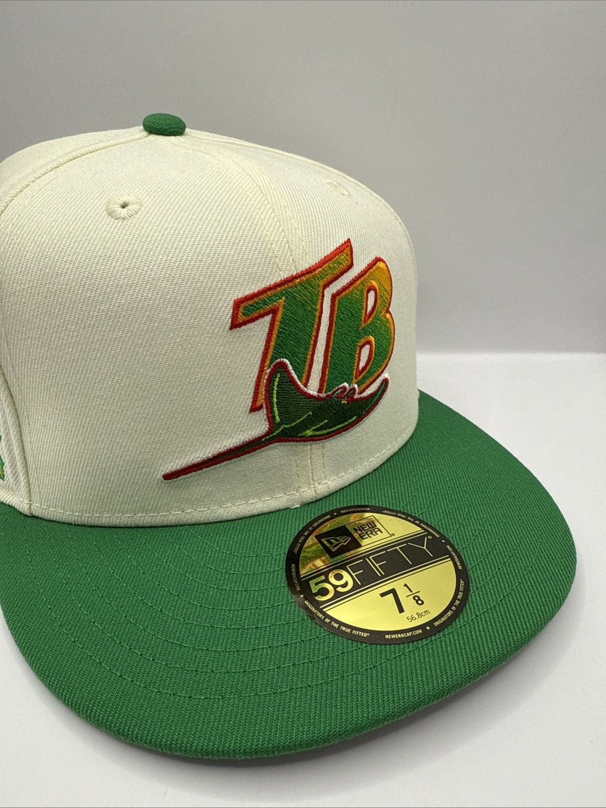 Hat Club Hatclub Tropicana Tampa bay Rays size 7 1/8 Size ONE SIZE - 4 Thumbnail