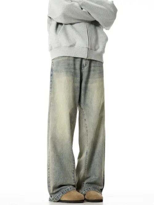 VIBE American retro trendy flared washed jeans Size US 32 / EU 48 - 3 Thumbnail