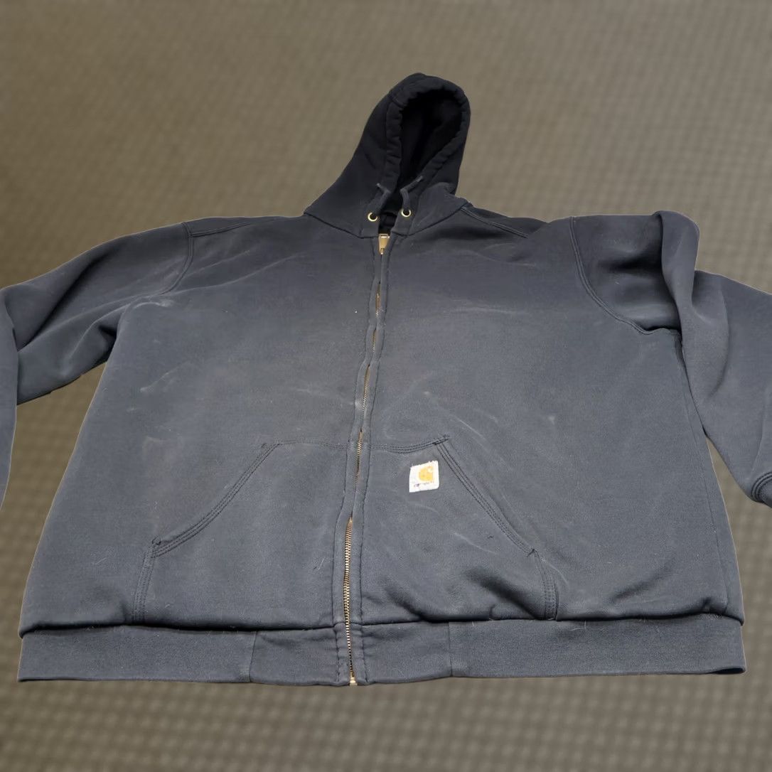 Carhartt Carhartt Jacket Mens XL Tall Black Hood Workwear Thermal Heavy Rain Defender Size US XL / EU 56 / 4 - 1 Thumbnail
