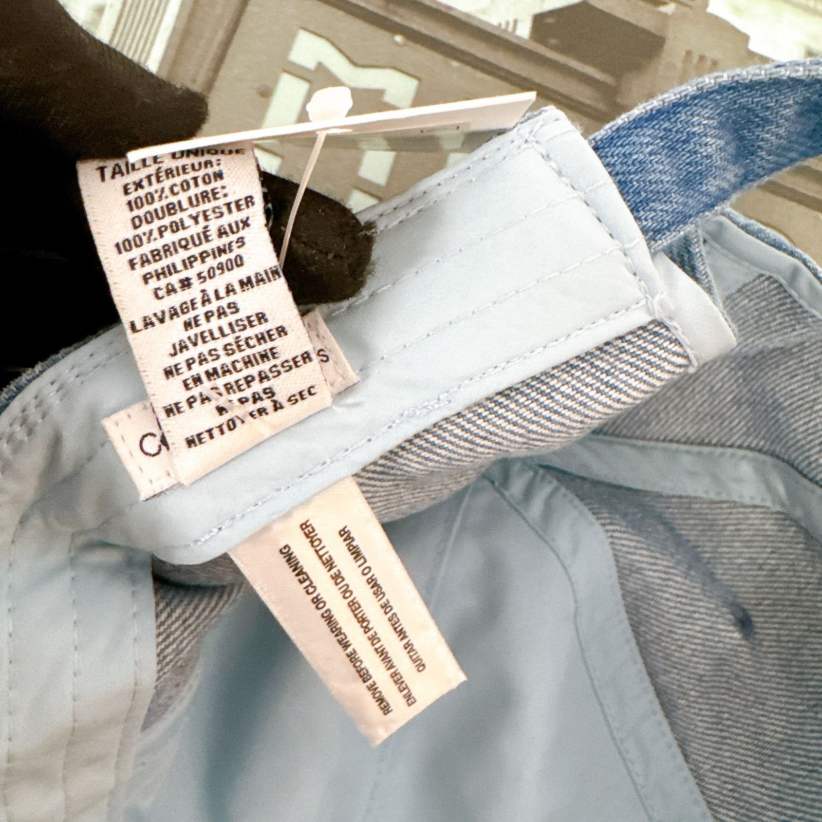 Calvin Klein Calvin Klein 45003382 Washed Denim Embroidered Logo Size ONE SIZE - 9 Thumbnail