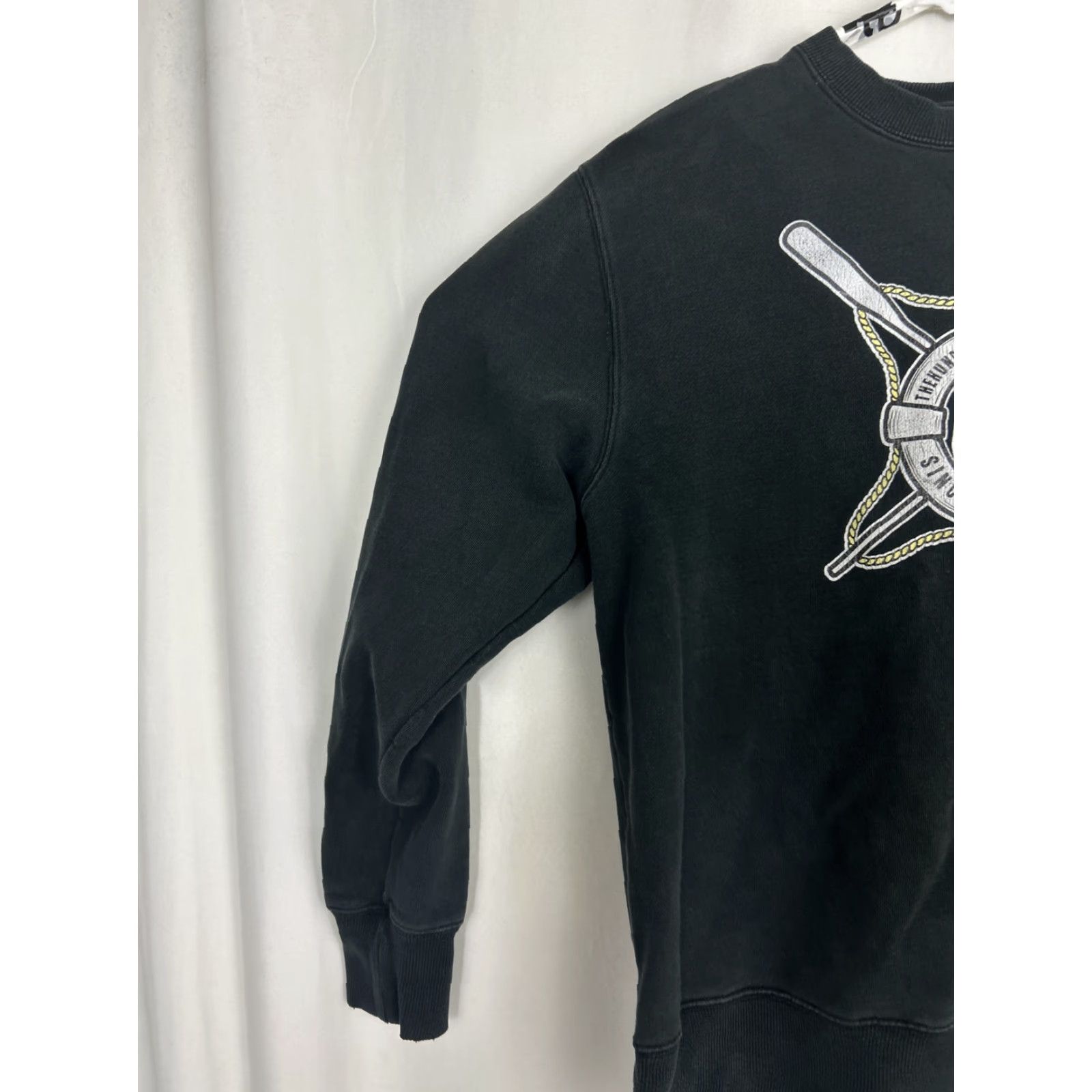 The Hundreds The Hundreds Mens Medium Black Pullover Crewneck Sweater Nautical Graphic Size US M / EU 48-50 / 2 - 2 Thumbnail