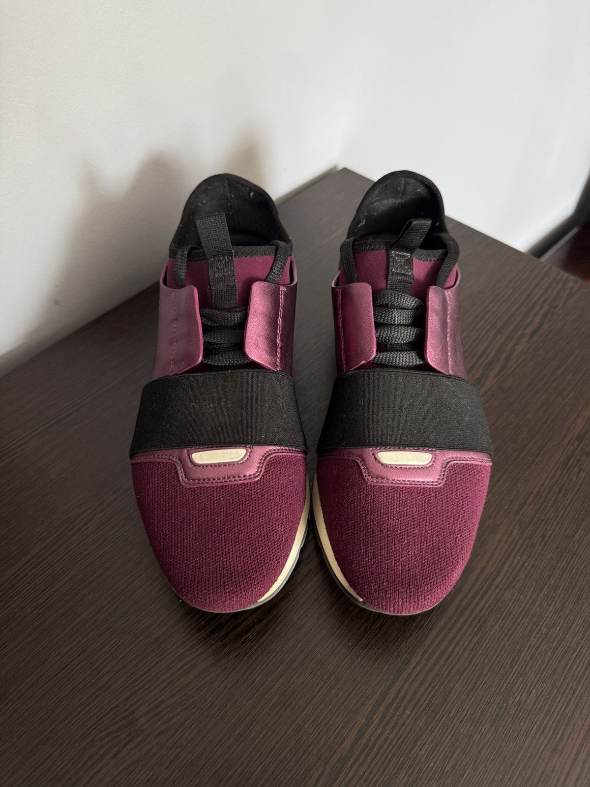 Balenciaga BALENCIAGA Race Runners Purple Prune Seakers 39 Size US 9 / IT 39 - 9 Thumbnail