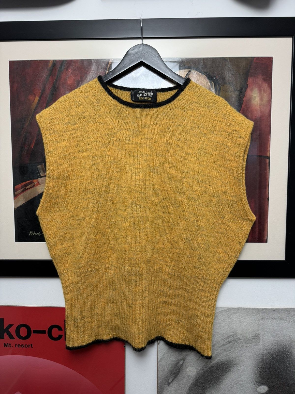 Jean Paul Gaultier 80’s Archive JPG Equator Jean Paul Gaultier Wool Knit Vest Size US L / EU 52-54 / 3 - 1 Thumbnail