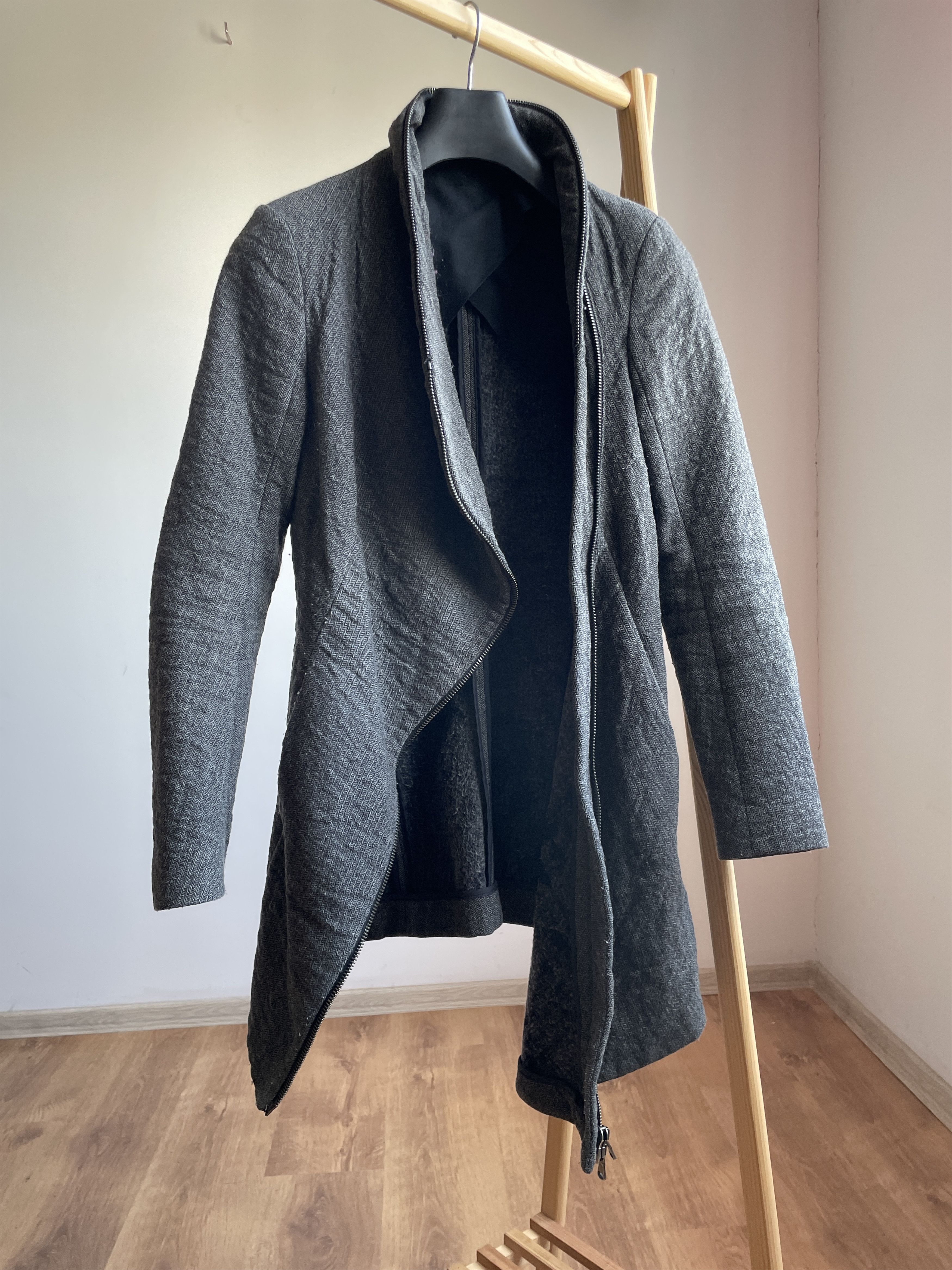 Masnada Masnada Asymmetric Zip Womens Coat Size IT 40/ UK 8/ US 4 Size S / US 4 / IT 40 - 2 Thumbnail