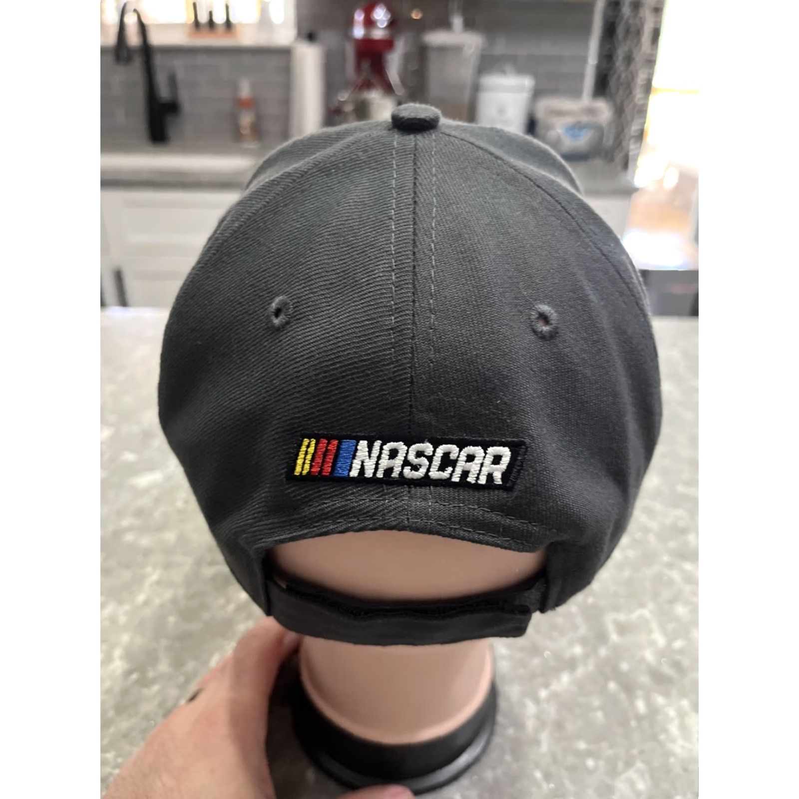 New Era VINTAGE Nashville SuperSpeedway Strap Back New Era 9Forty Gray Hat Men Adjustable Gray Baseball Cap Cars Sports American Nashville Mens Size ONE SIZE - 3 Thumbnail
