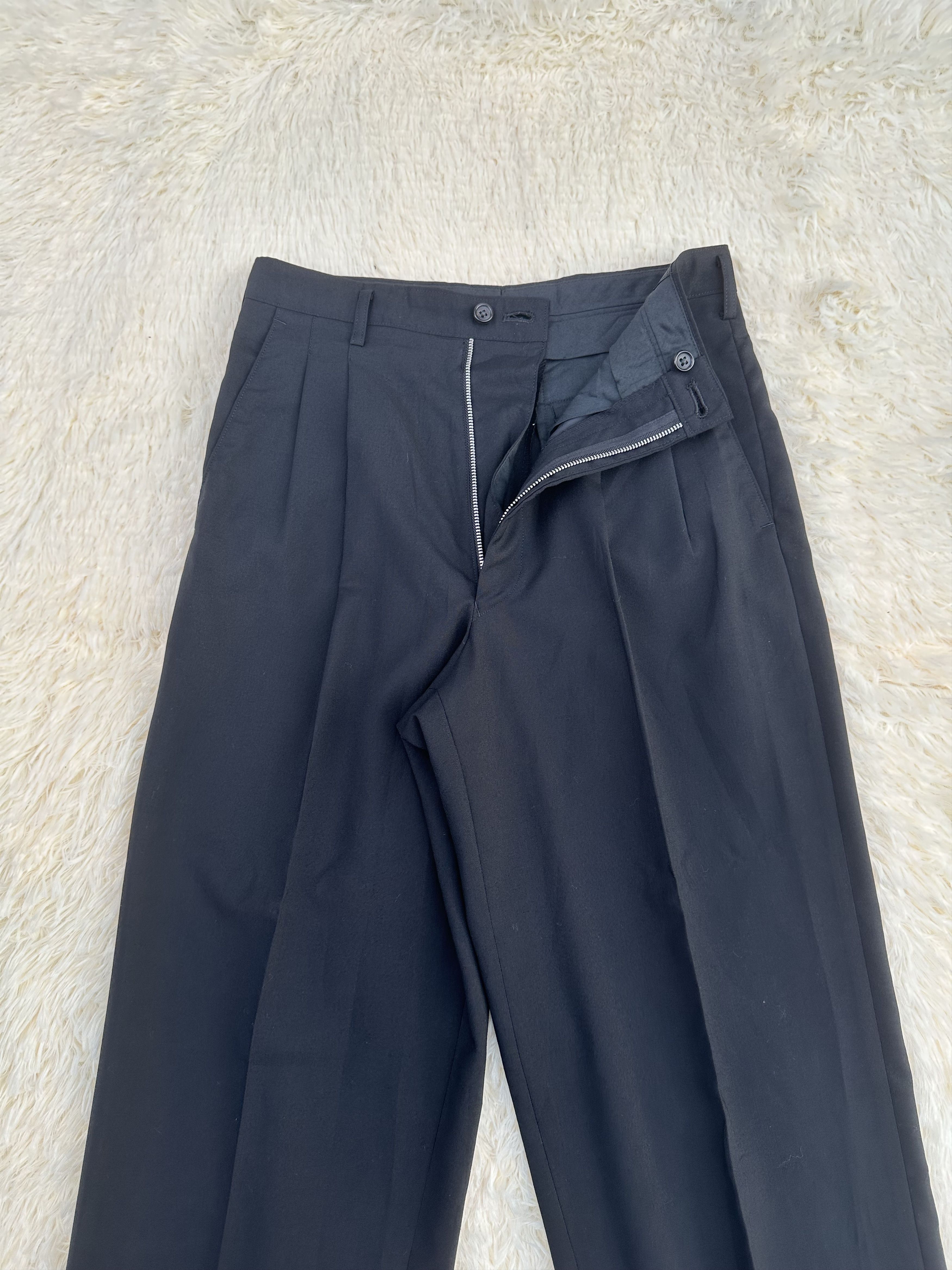 Yohji Yamamoto Vintage 80s Y’s For Men Baggy Black Trouser Pant Size US 28 / EU 44 - 5 Thumbnail