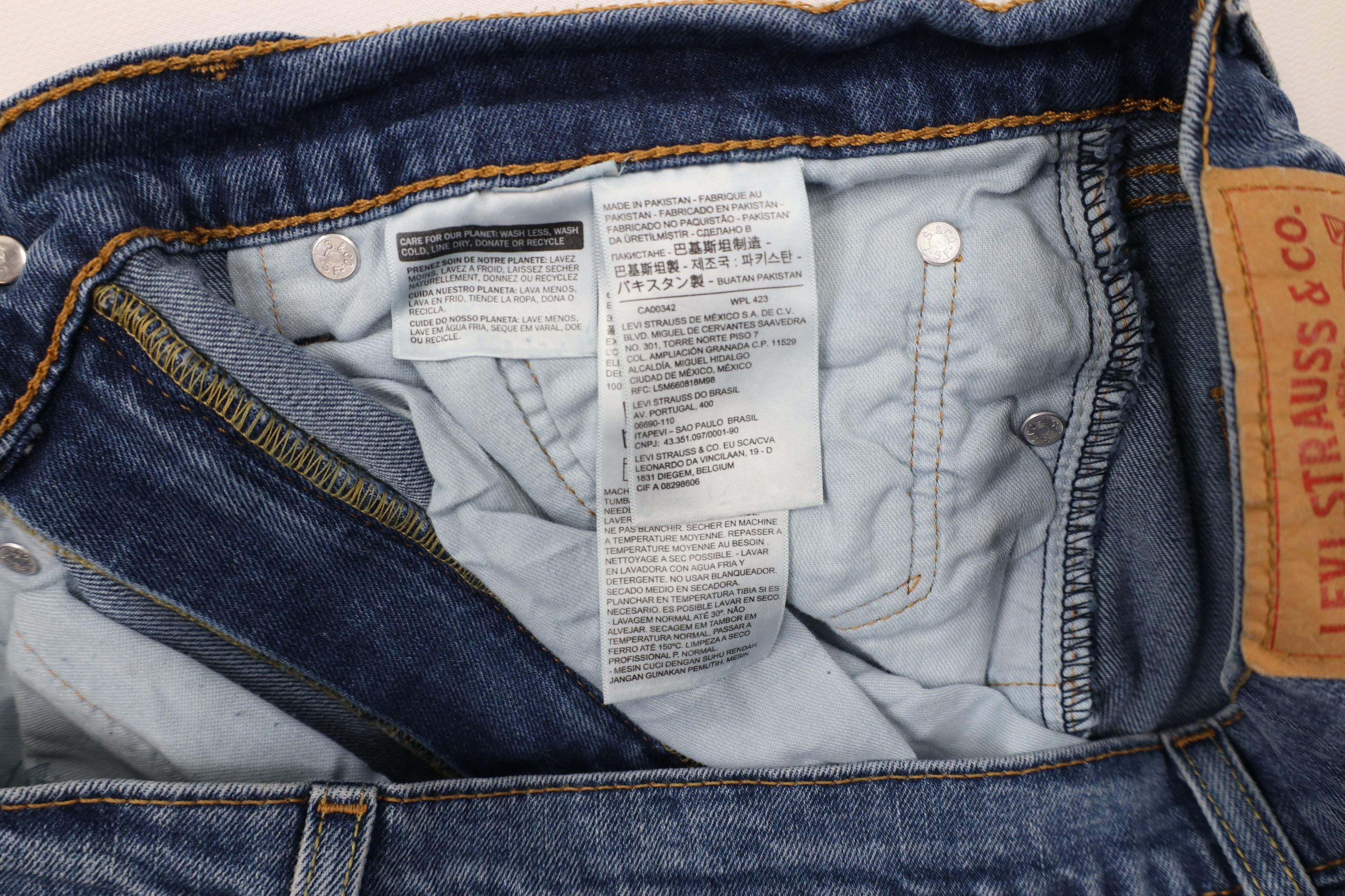 Levi's × Vintage Vintage Y2K Levis Stretch Regular Fit Denim Jeans Blue Size US 34 / EU 50 - 7 Thumbnail
