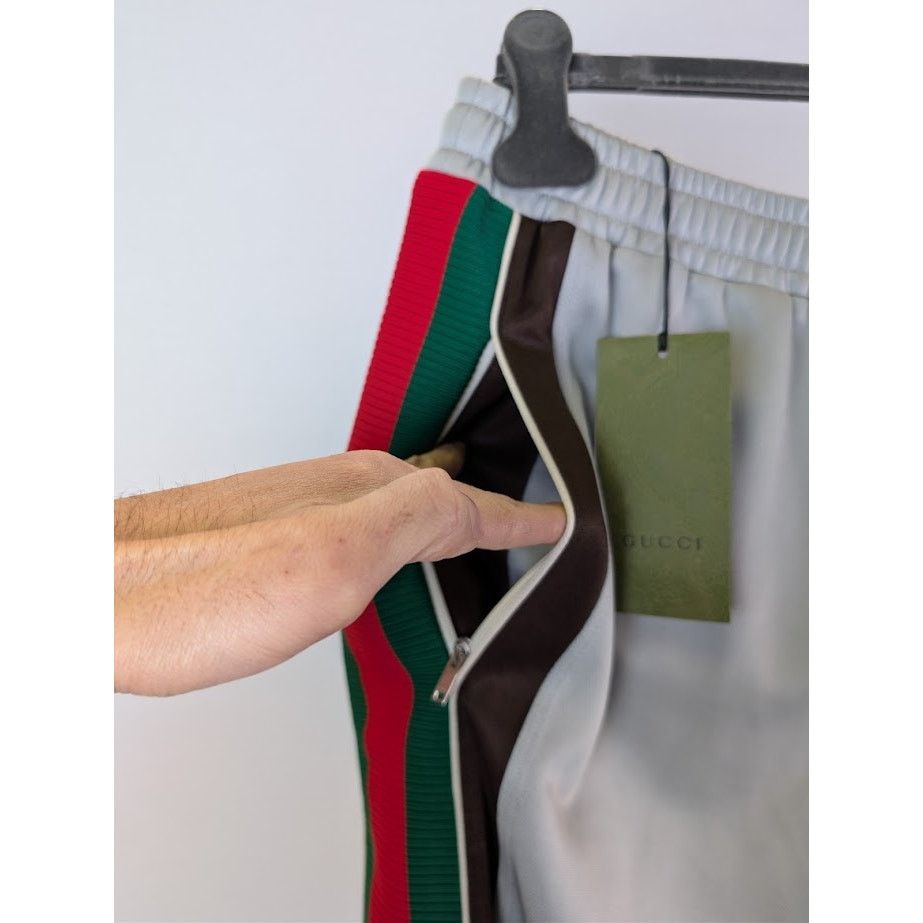 Gucci o1rshd1 Techincal Jersey Trackpant in Grey/Brown Size US 38 / EU 54 - 6 Thumbnail