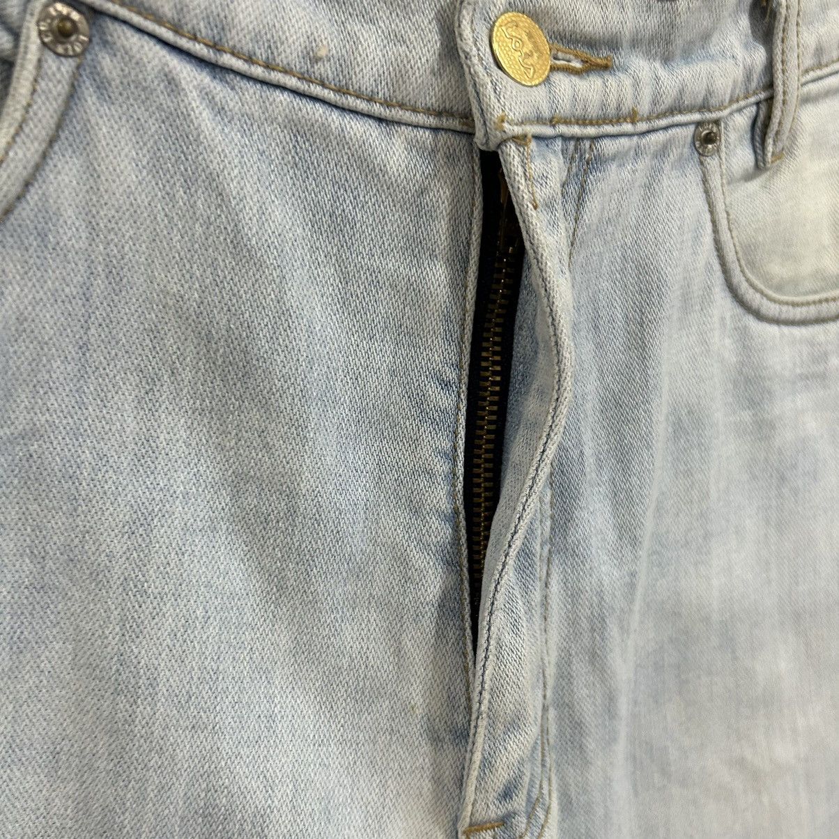 Designer Vintage Lois Co.Ltd. Washed Blue Spain Brand Denim Size US 31 - 12 Thumbnail