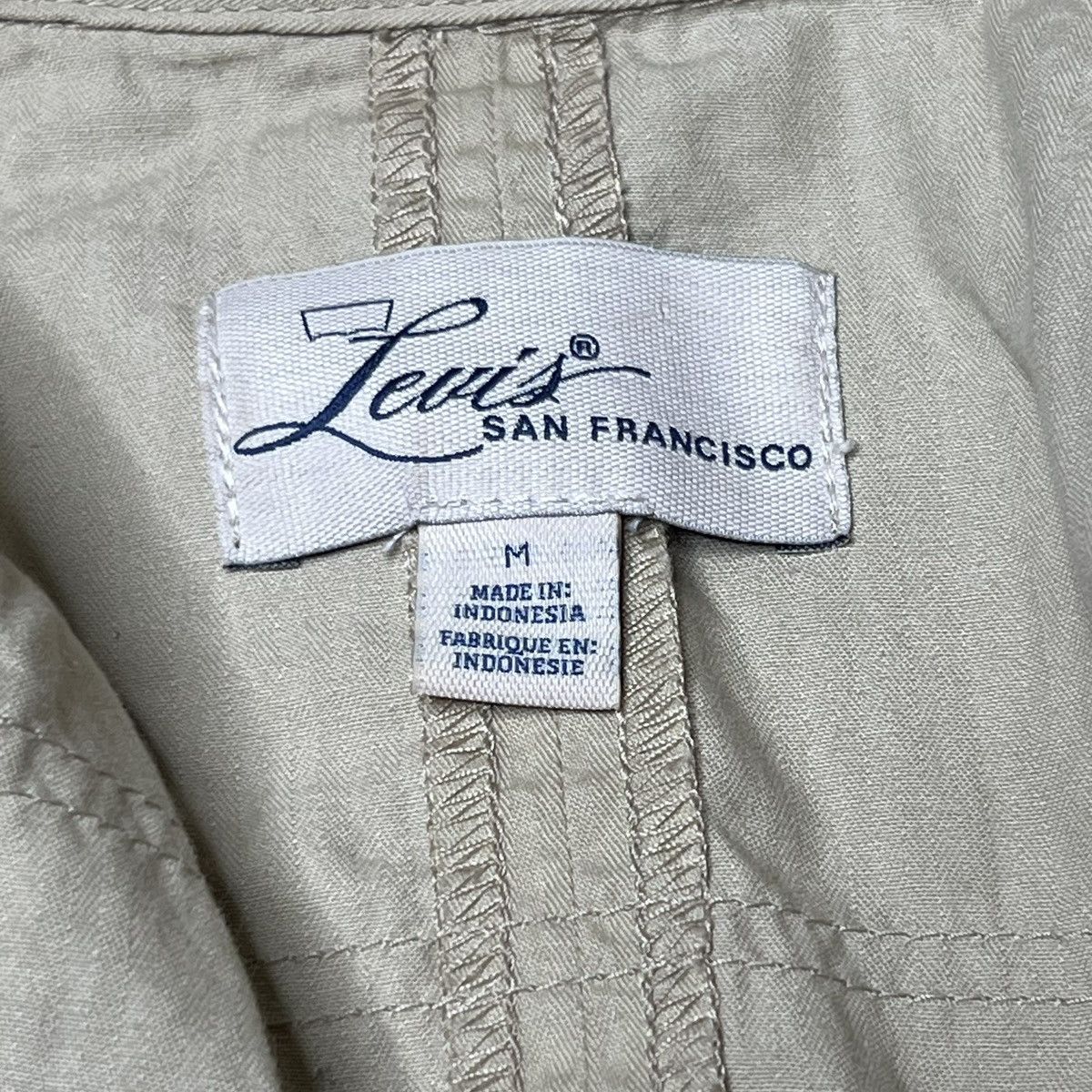Levi's × Vintage Y2K Levi’s Khaki Button Down Jacket Medium Size M / US 6-8 / IT 42-44 - 8 Thumbnail