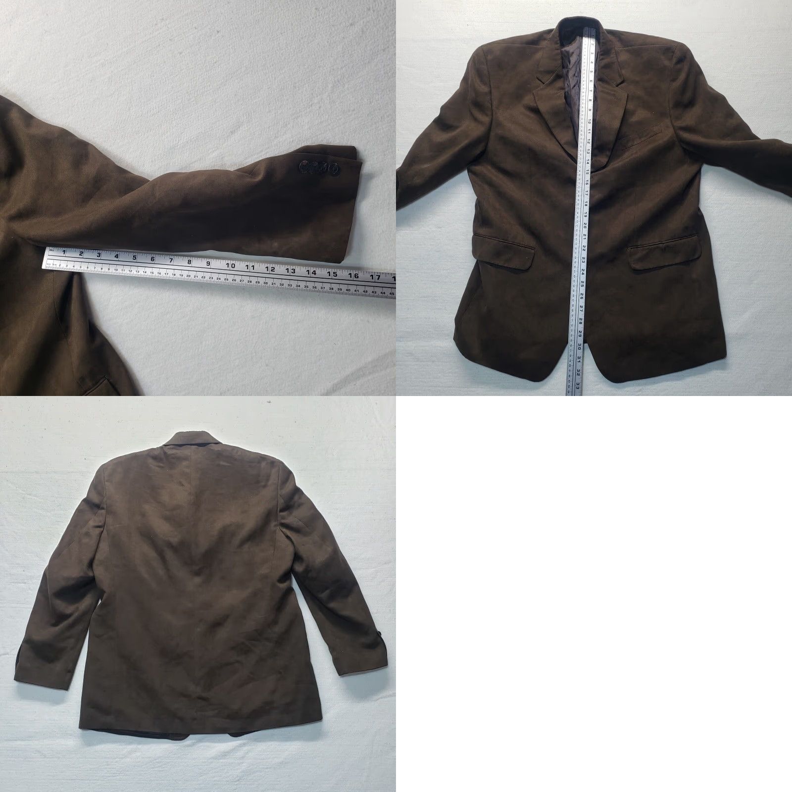 Ralph Lauren Ralph Lauren Brown Faux Suede Blazer Sport Coat 3 Button Adult Men's 42R Regular Size 42R - 8 Thumbnail