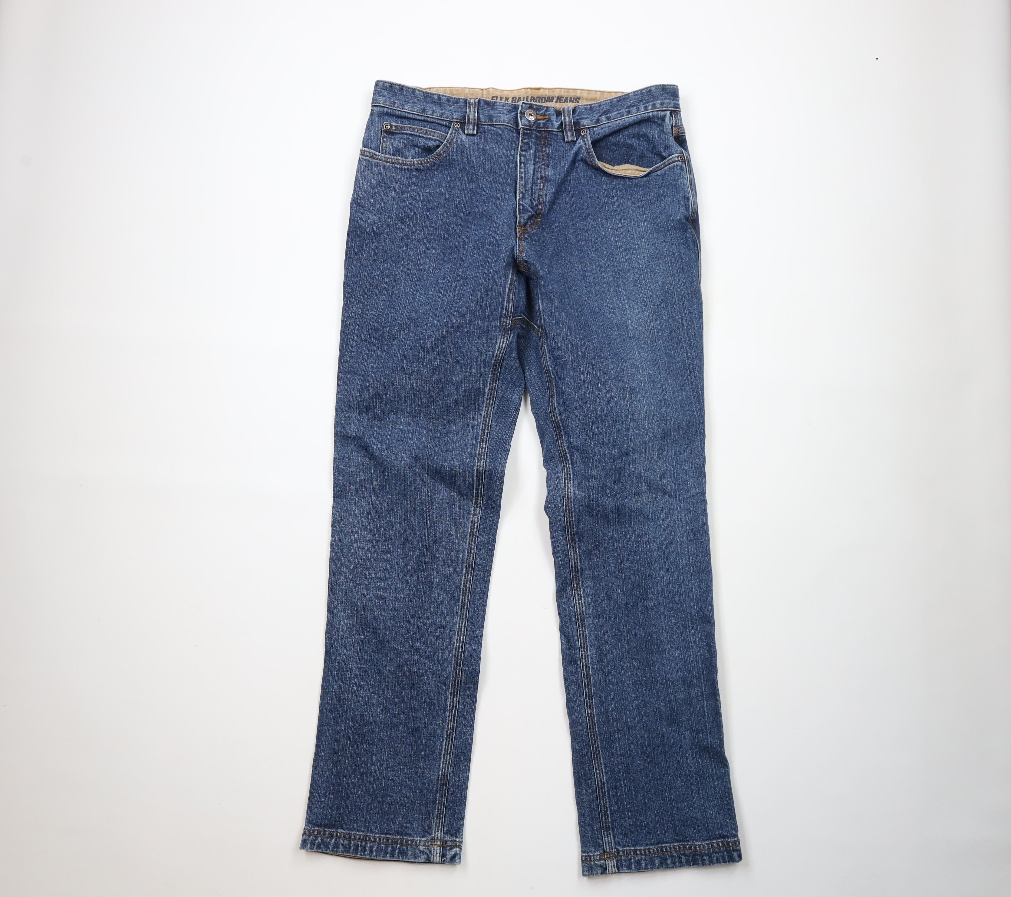 Duluth Trading Company × Vintage Duluth Trading Co Fit Flex Ballroom Workwear Denim Jeans Size US 34 / EU 50 - 1 Thumbnail