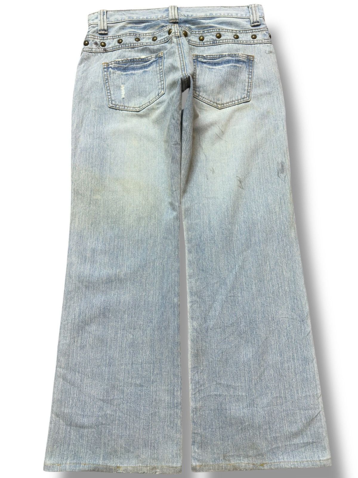 Hysteric Glamour Vintage Daily Topics Baggy Faded Studded Denim Size US 32 / EU 48 - 5 Thumbnail