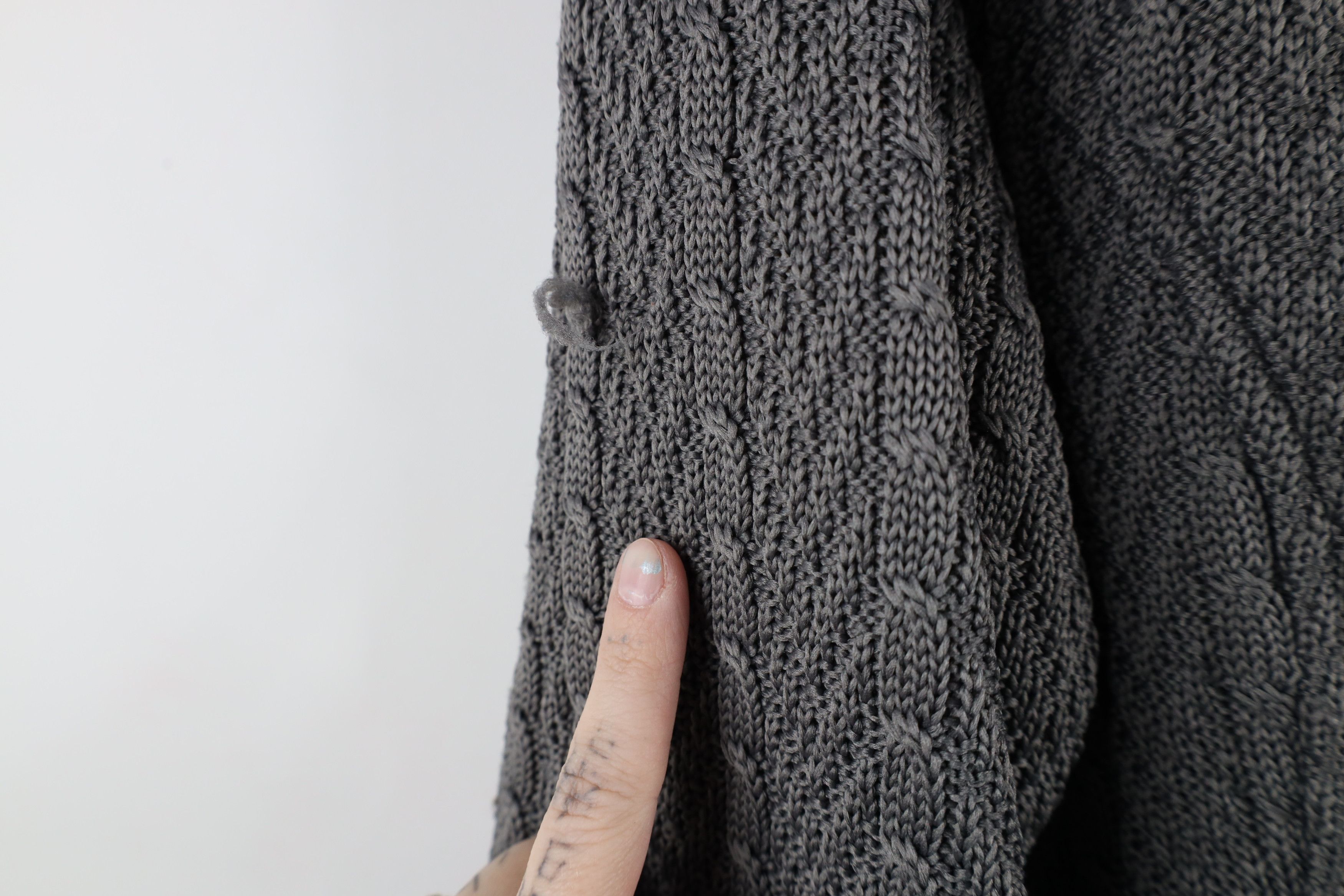 Spyder × Vintage Spyder Chunky Major Cable Knit Stryke Sweater Jacket Gray Size XL / US 12-14 / IT 48-50 - 6 Thumbnail