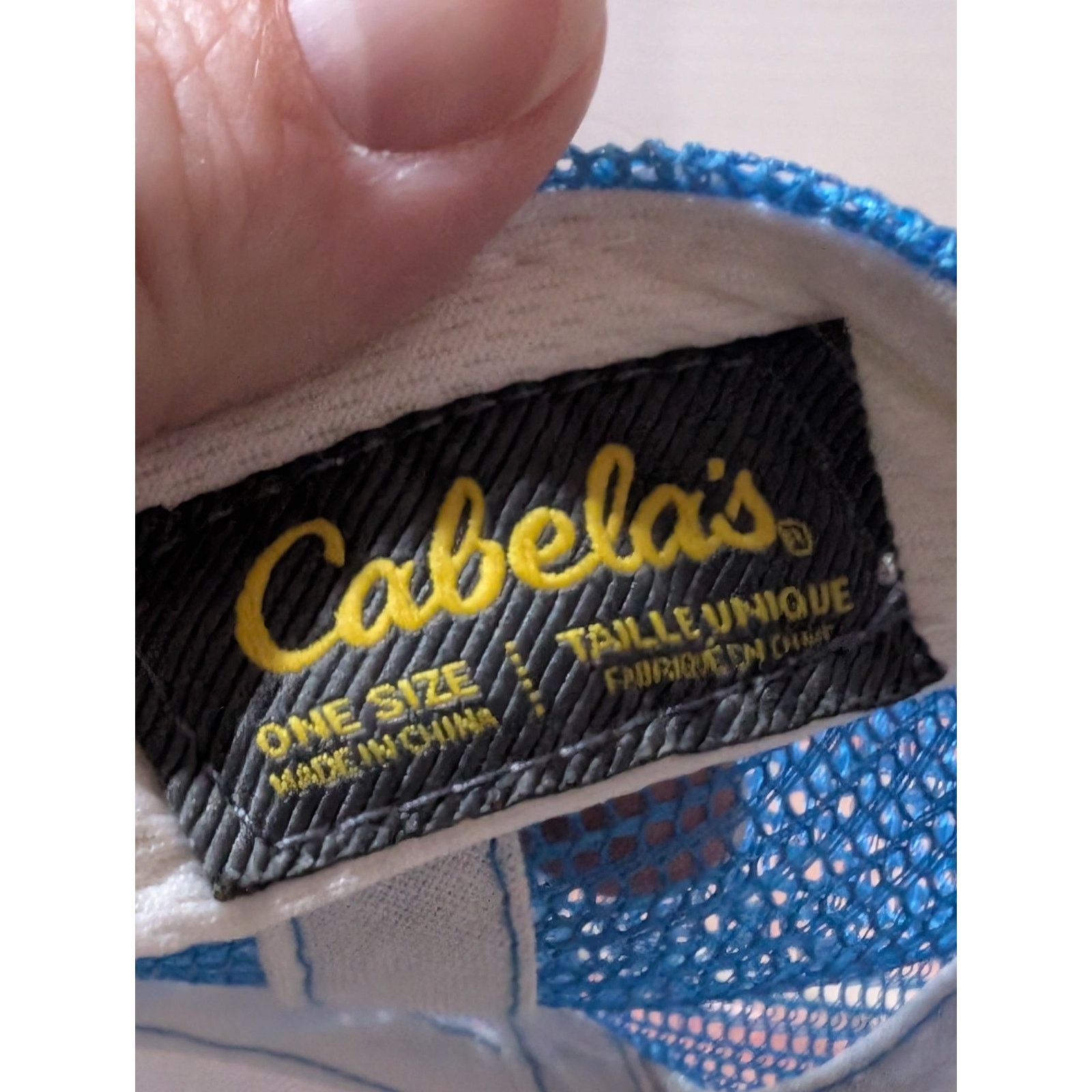 Cabelas Cabela's Embroidered Logo Mesh Trucker Adjust. Snapback Hat Size ONE SIZE - 6 Thumbnail