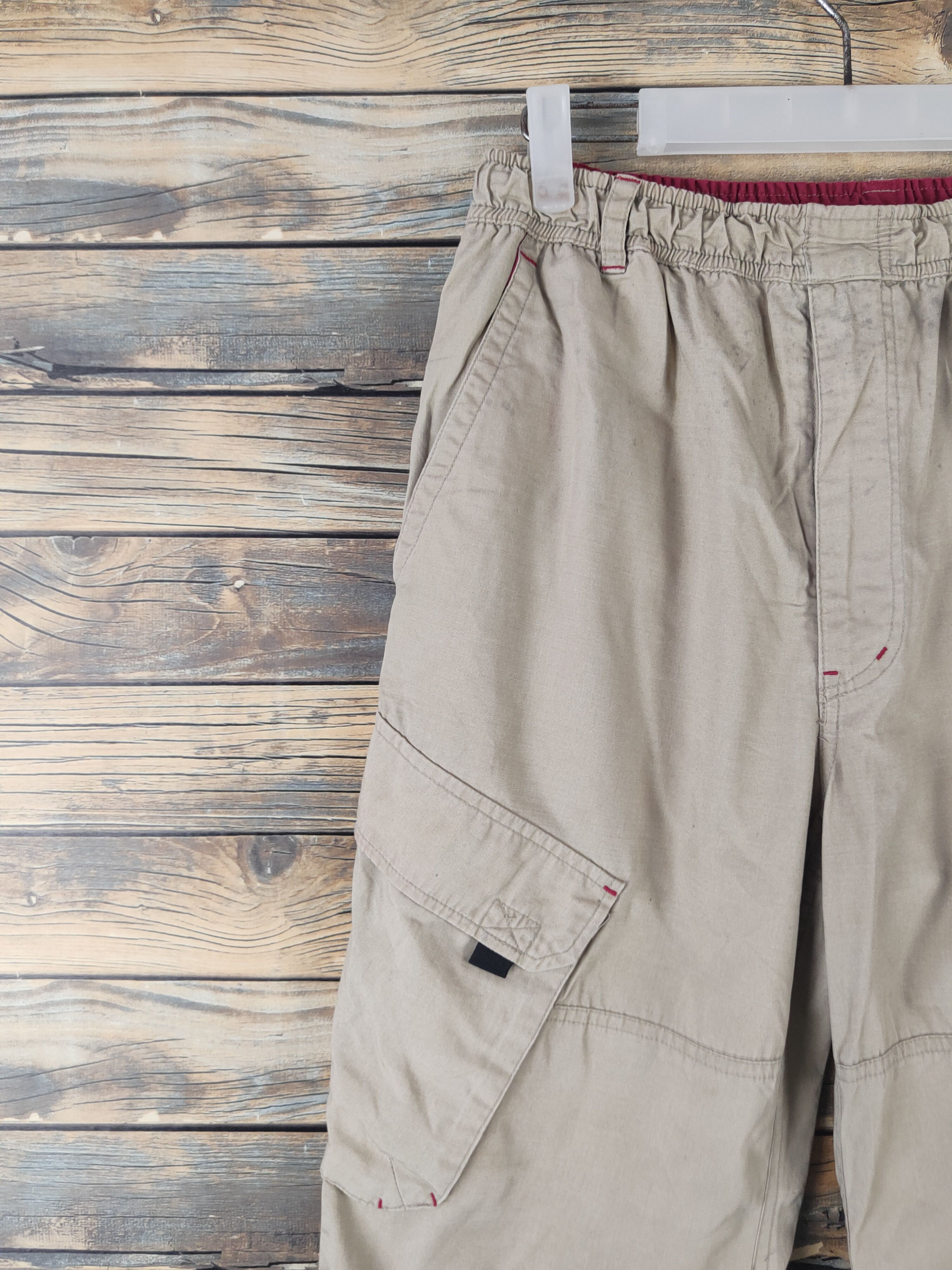 Japanese Brand DL Roller Gear Beige Multipocket Cargo Pants #2126 Size US 28 / EU 44 - 3 Thumbnail