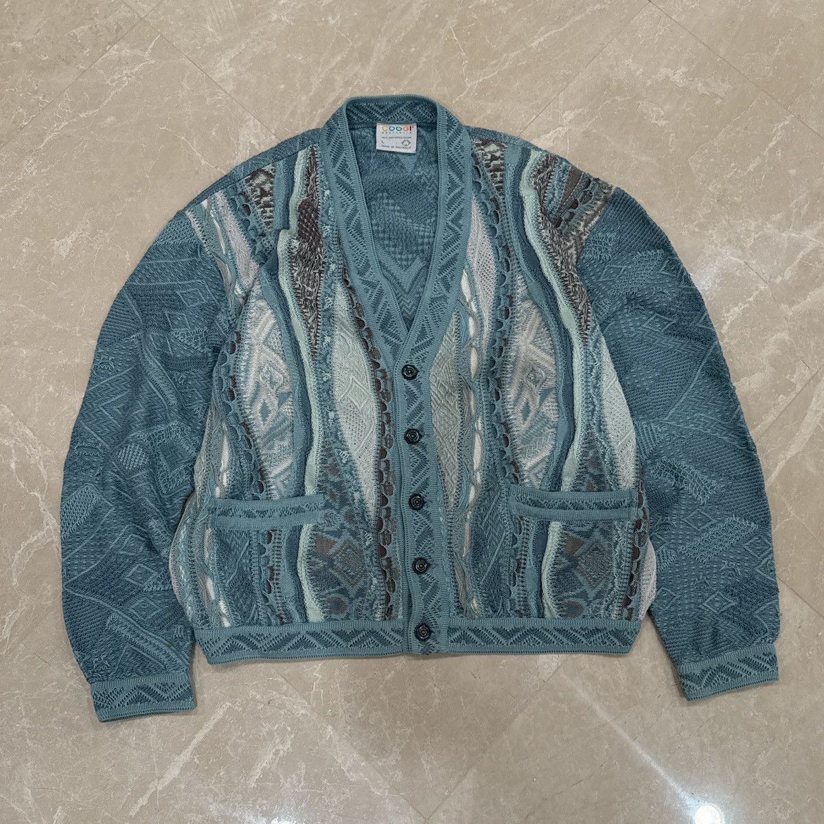 Coogi Vintage 90's Coogi Cardigan Size US L / EU 52-54 / 3 - 1 Thumbnail