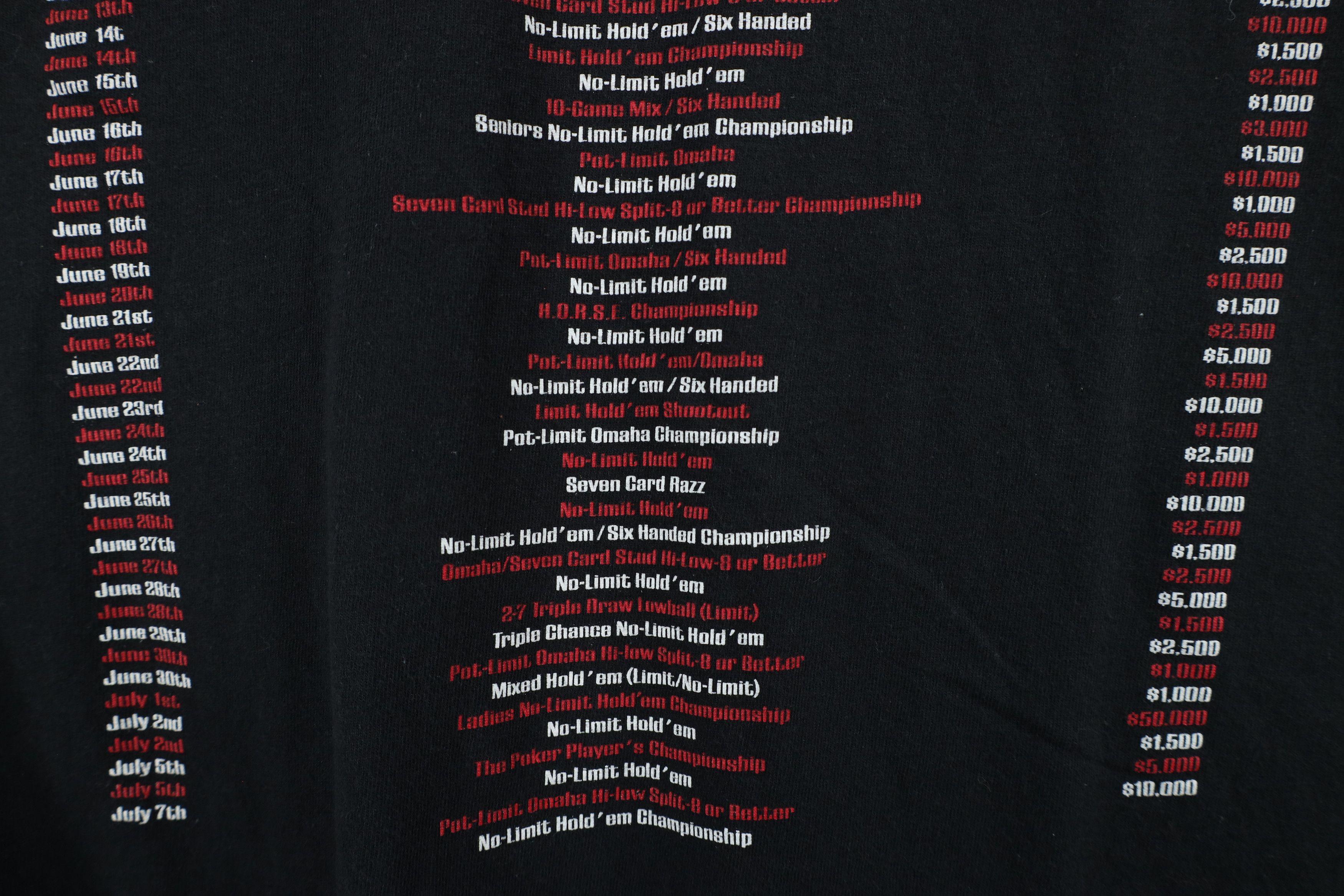 Vintage Vintage Y2K World Series of Poker Participant T-Shirt Black Size US L / EU 52-54 / 3 - 10 Thumbnail