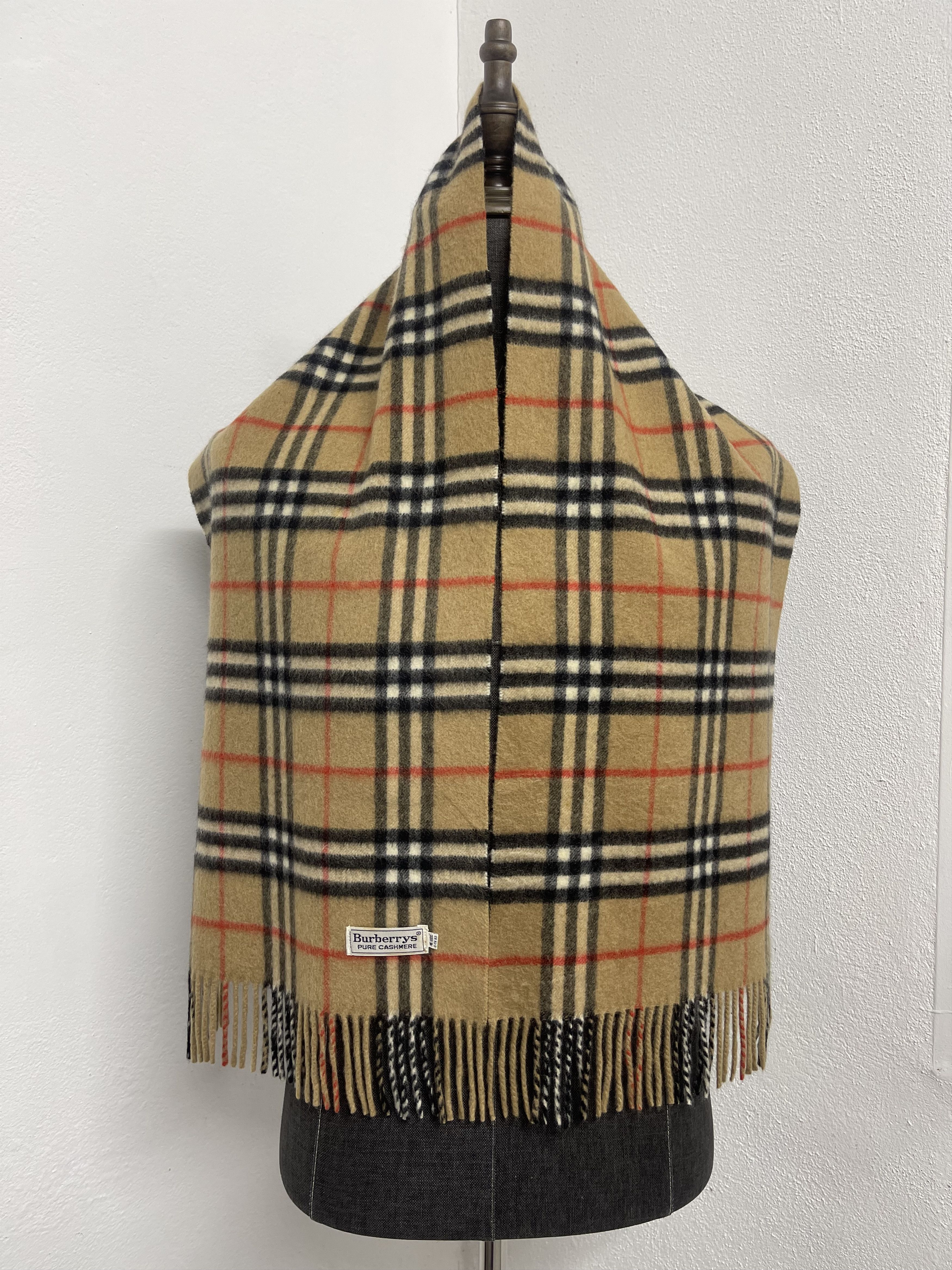 Burberry Vintage Burberrys Checkered Cashmere Scarf / Muffler - 6233 Size ONE SIZE - 4 Thumbnail