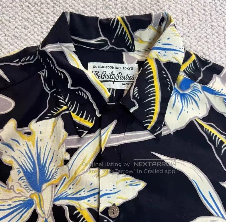 Wacko Maria WACKO MARIA Blood Lily Print Short Sleeve Shirt Size US M / EU 48-50 / 2 - 5 Thumbnail