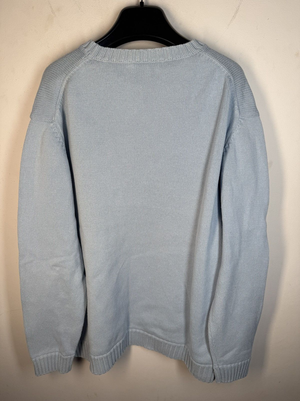 Yves Saint Laurent Blue YSL Sweater Knit Big Logo Vintage Paris Sweatshirt Rare Size US L / EU 52-54 / 3 - 16 Thumbnail
