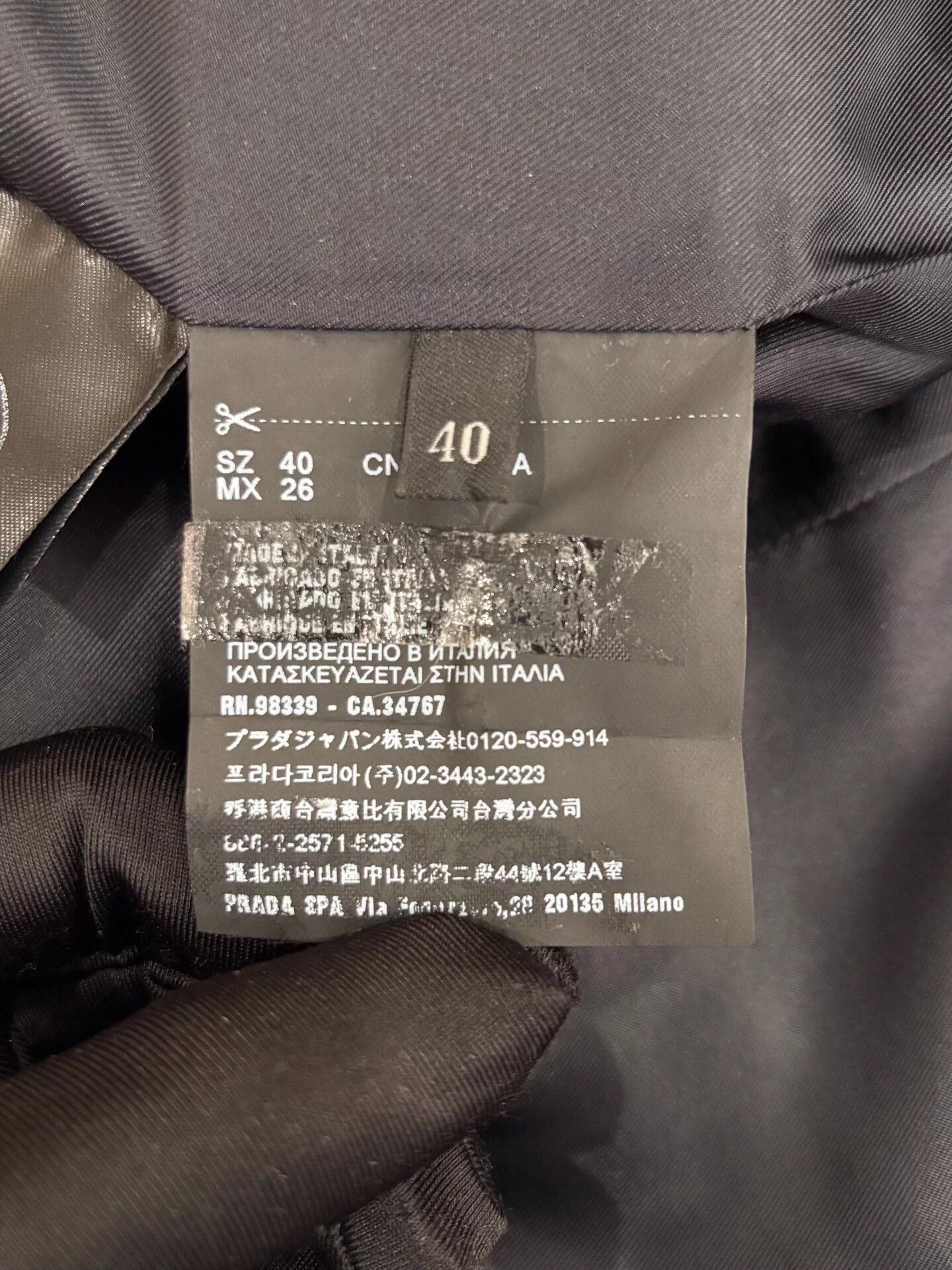 Prada Prada Women's Black Wool Jacket 40 99 New Size S / US 4 / IT 40 - 7 Thumbnail