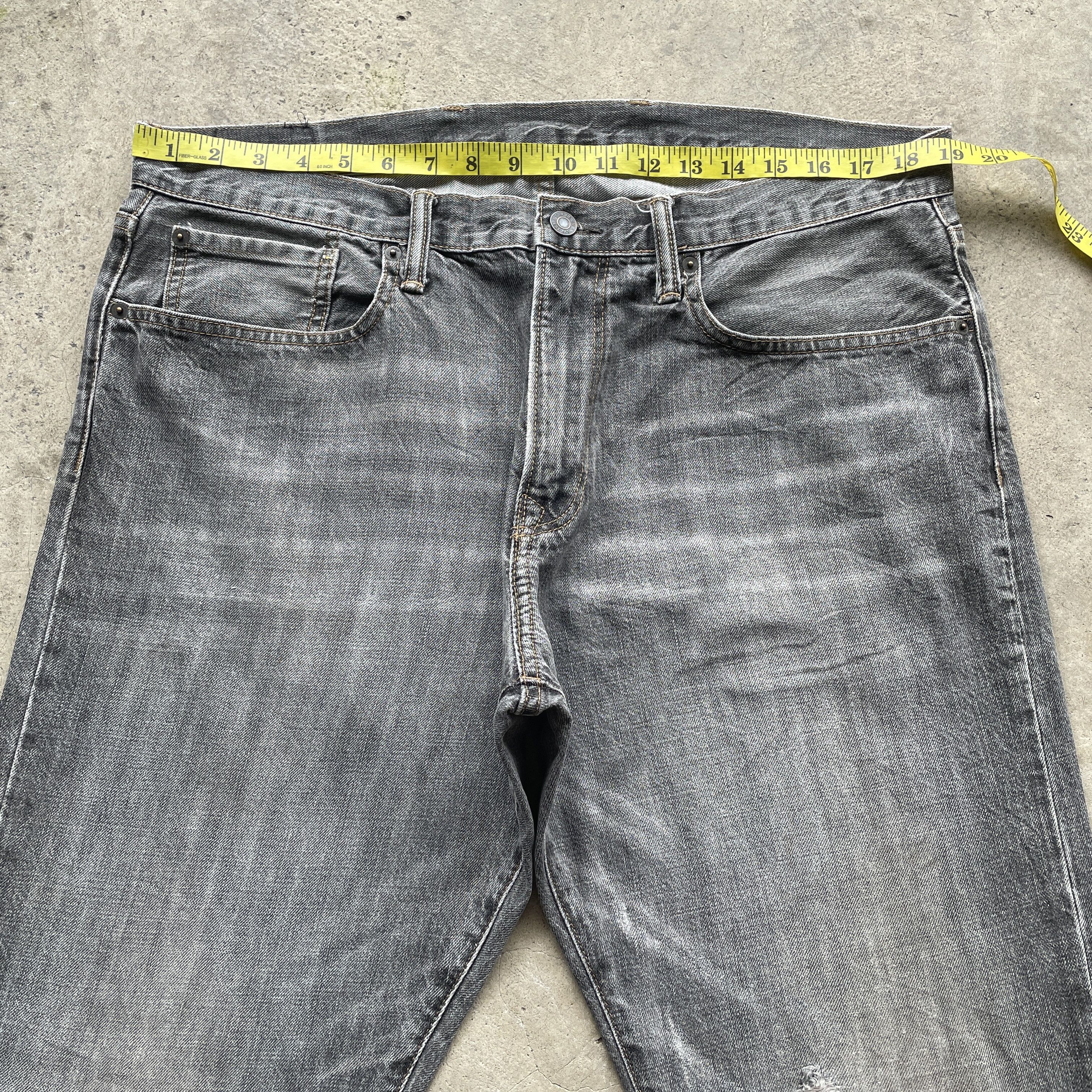 Gap W38x33 VINTAGE GAP BLACK FADED JEANS PANTS DENIM Size US 38 / EU 54 - 5 Thumbnail