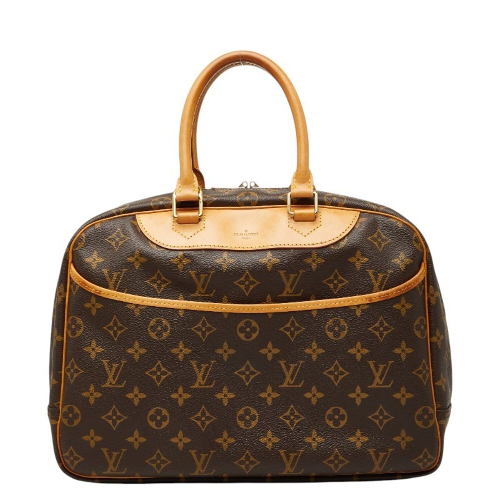 Louis Vuitton Louis Vuitton Monogram Deauville Handbag M47270 Brown Leather Women's LOUIS VUITTON Size ONE SIZE - 1 Thumbnail