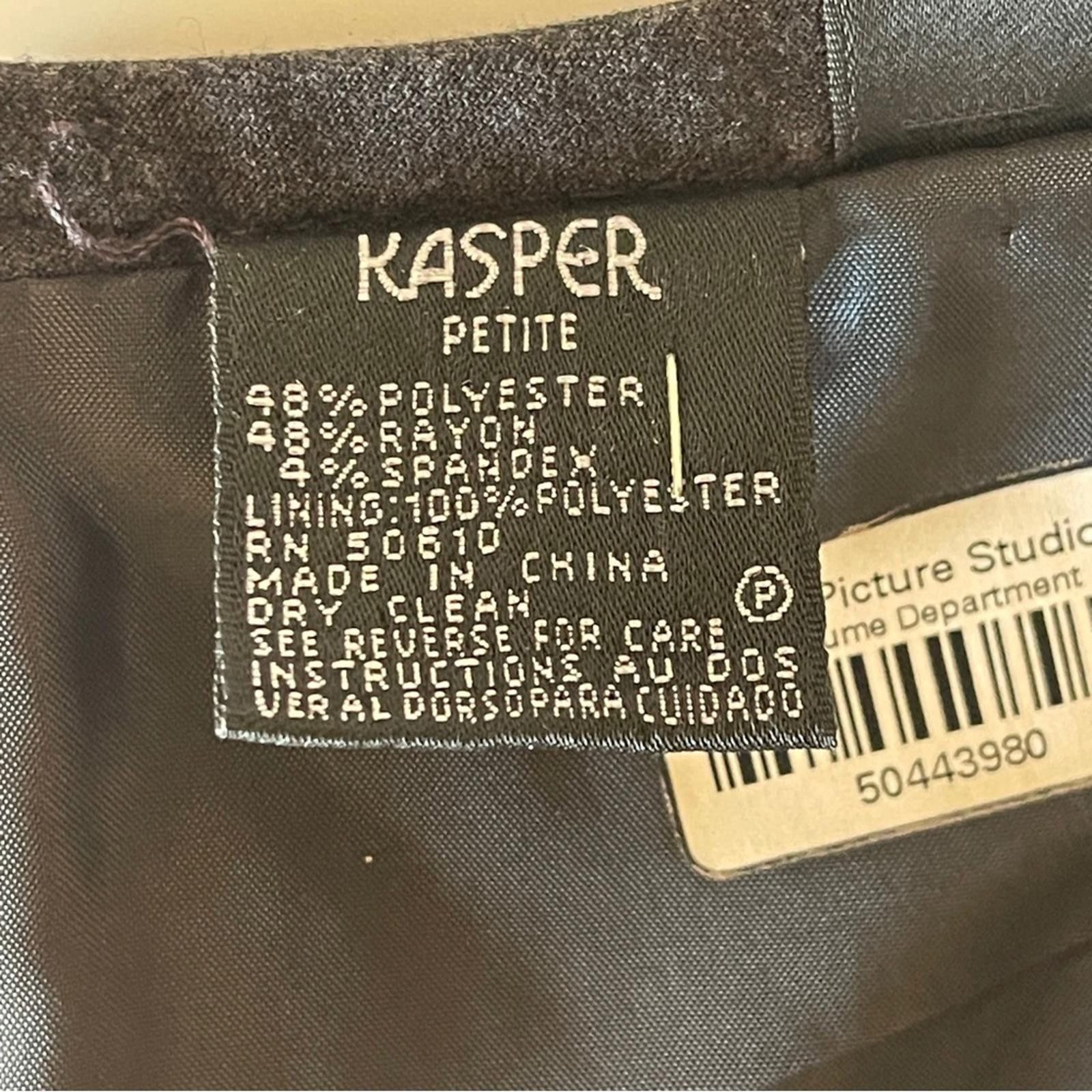 Other Elegant Kasper Black Pencil Skirt in size P Size 32" / US 10 / IT 46 - 4 Thumbnail