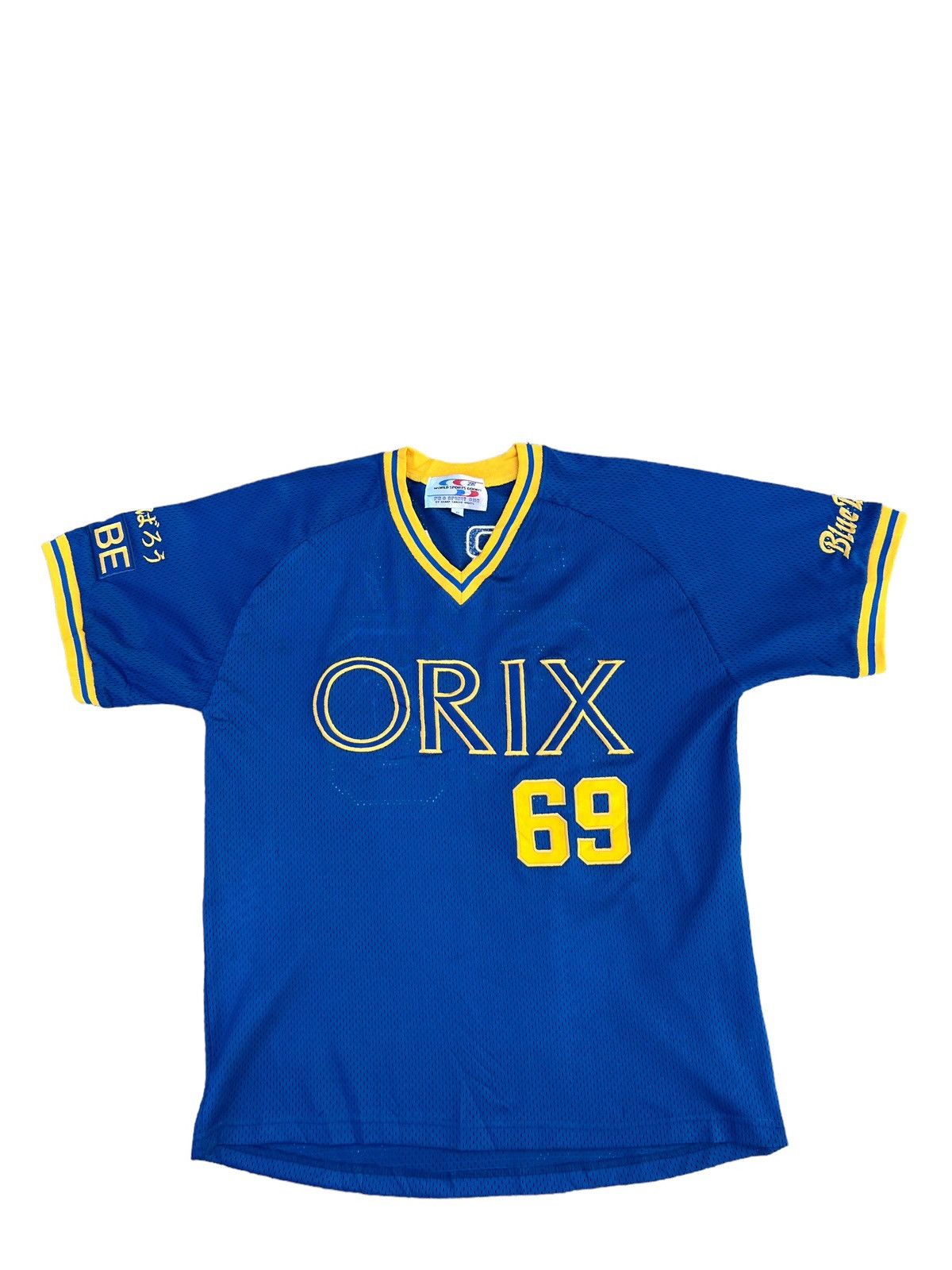 MLB Vintage Orix Blue Wave ARAI #69 Mesh Baseball Jersey Size US L / EU 52-54 / 3 - 1 Thumbnail