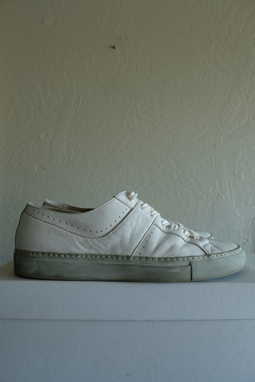Yohji Yamamoto Y's Yohji Yamamoto White Leather Sneakers Lambskin Shoes 9 Size US 9 / EU 42 - 1 Thumbnail