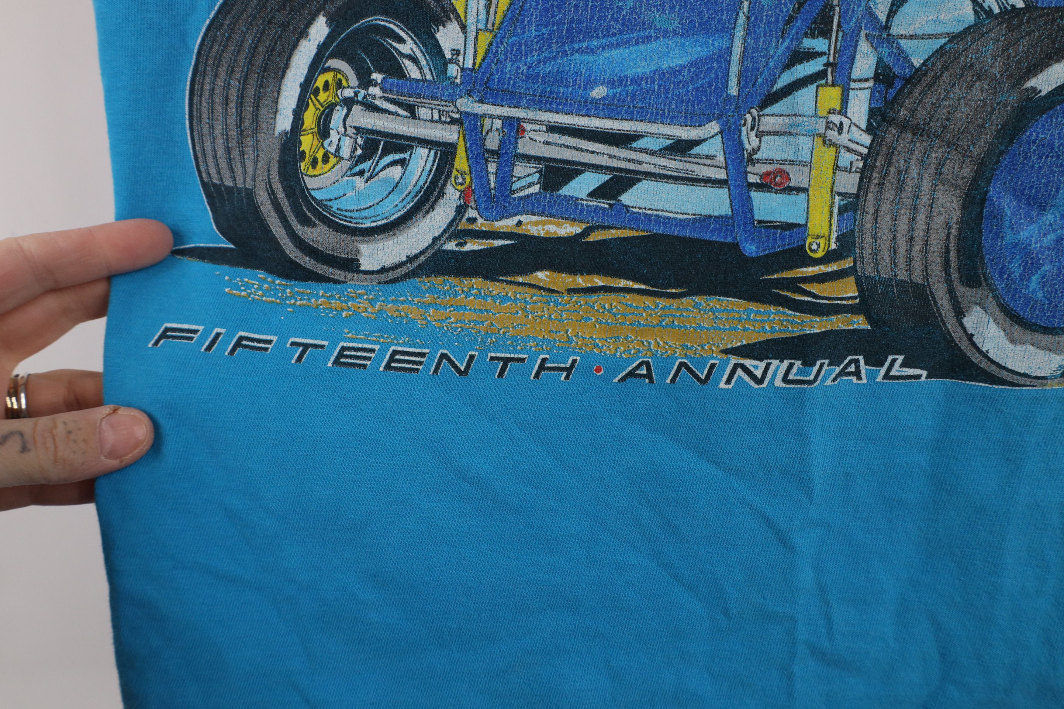 Vintage Vintage 90s Ohio Sprint Speed Week Racing T-Shirt Blue USA Size US L / EU 52-54 / 3 - 5 Thumbnail