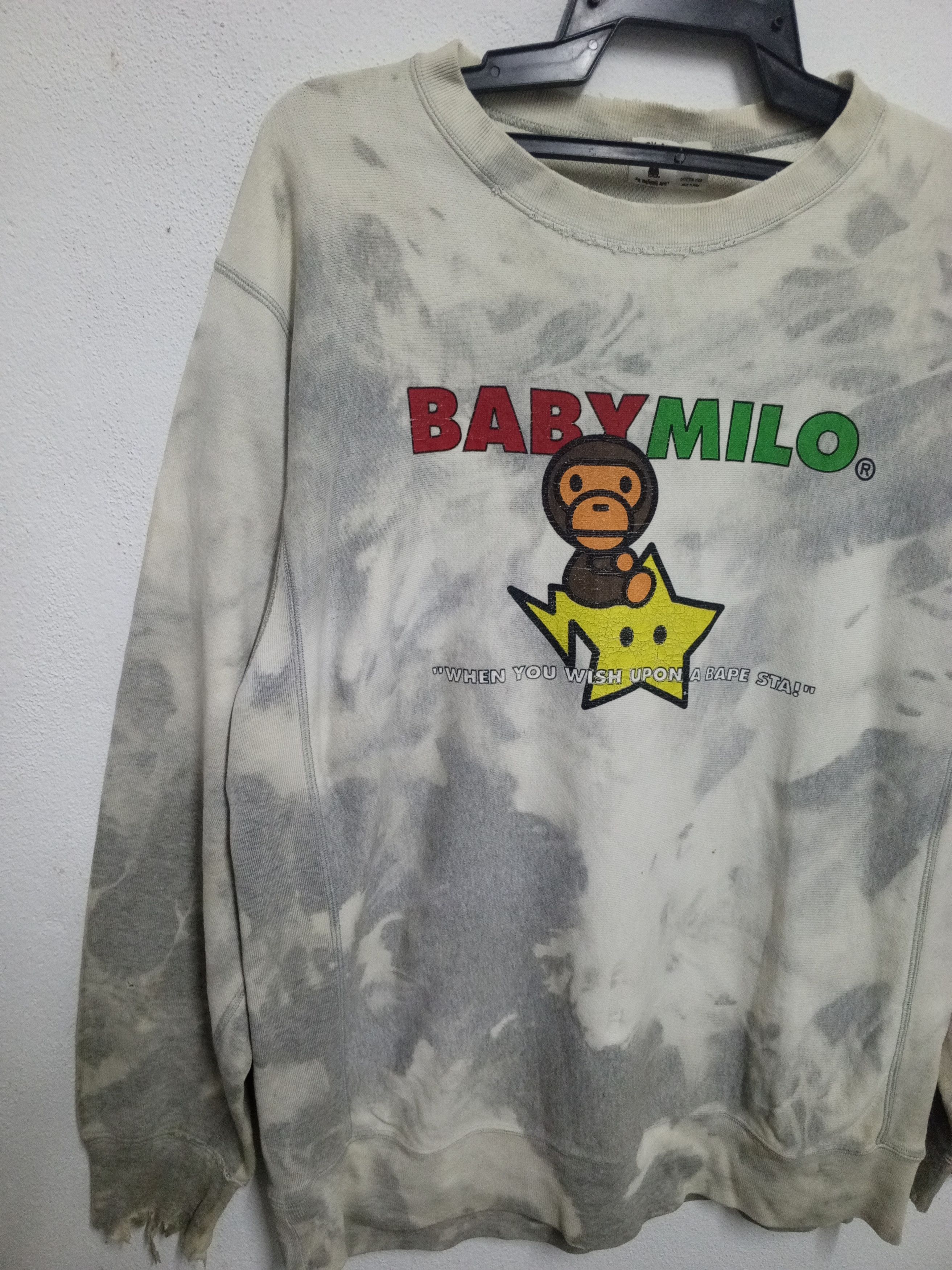 Bape BABY MILO STAR ×BAPE TAI DAI SWEATSHIRT Size US L / EU 52-54 / 3 - 4 Thumbnail