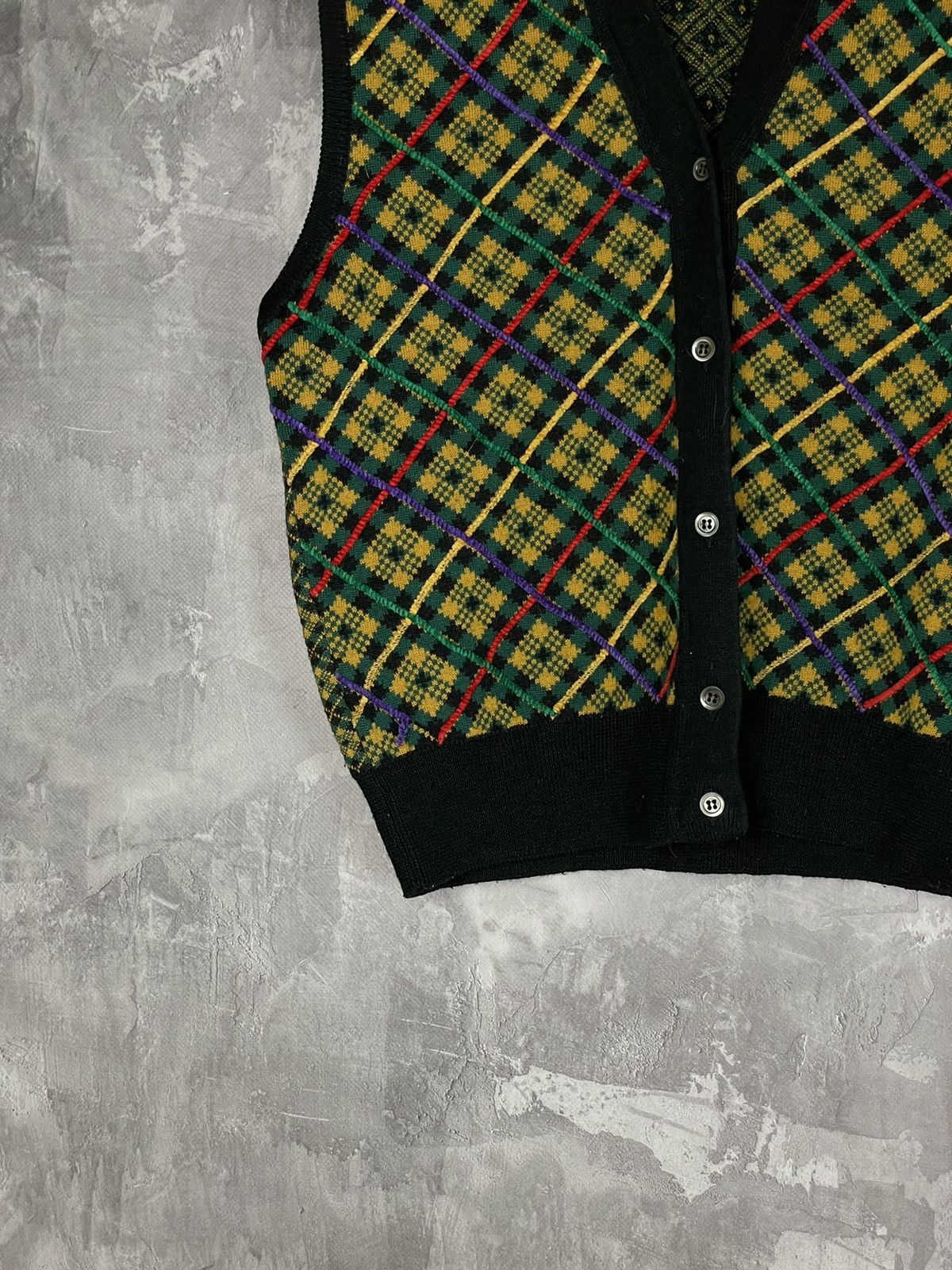 Japanese Brand × Kenzo × Vintage Vintage 80's Kenzo Japan Courduroy Wool Knitted Vest Size M / US 6-8 / IT 42-44 - 5 Thumbnail