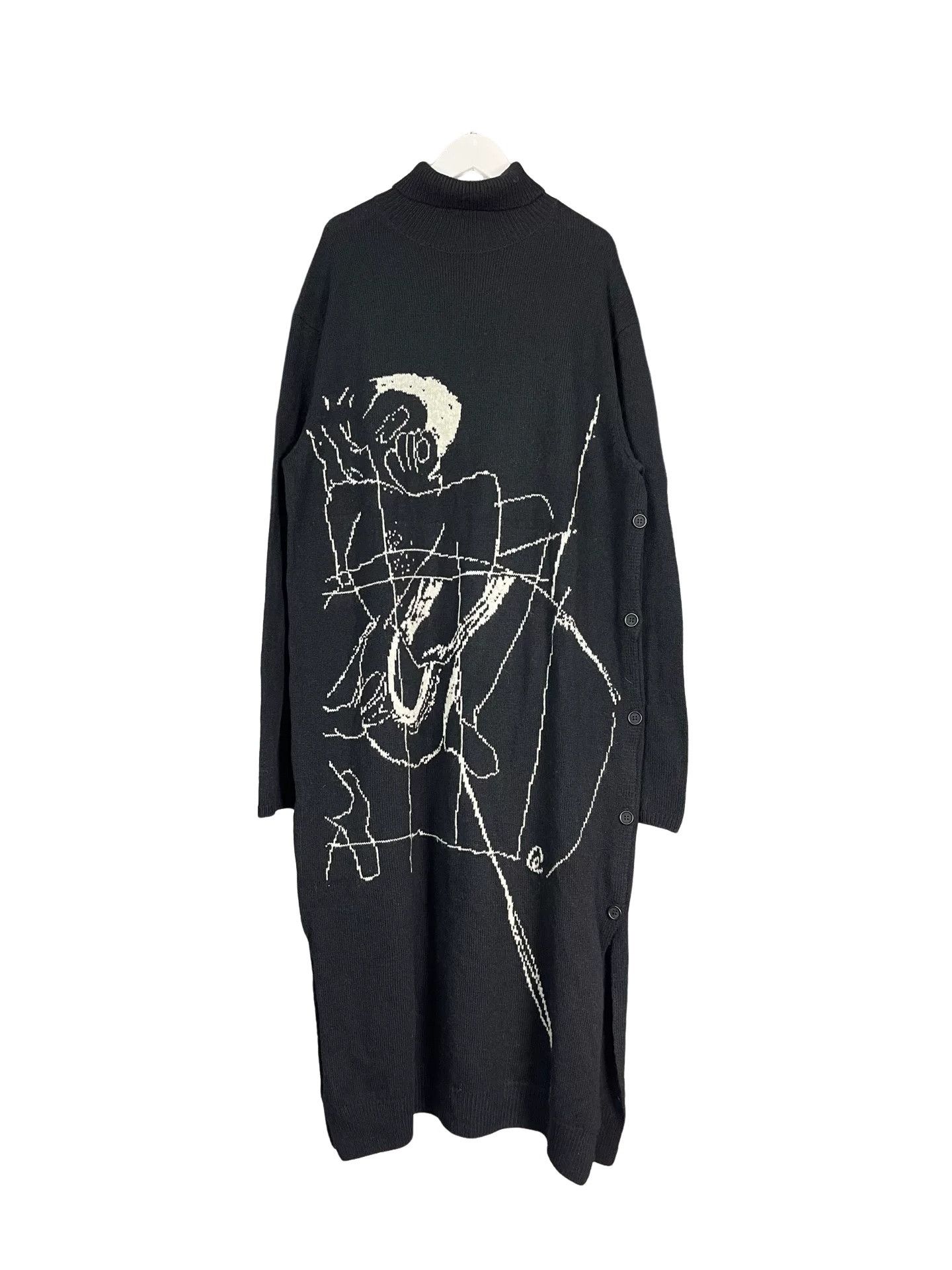 Yohji Yamamoto Yohji Yamamoto Graphic Knit Sweater Size L Size US L / EU 52-54 / 3 - 1 Thumbnail