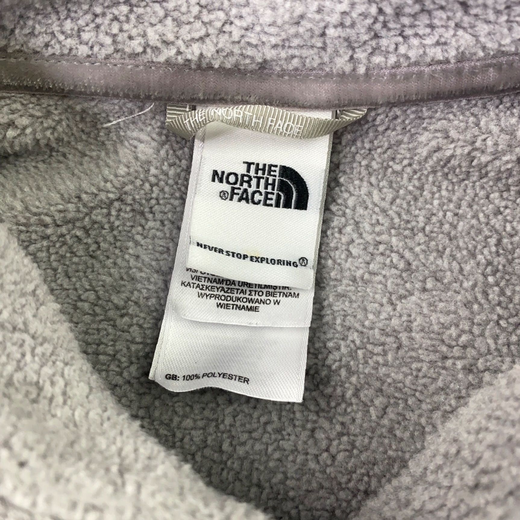 The North Face The North Face Womens Shirt Top M Gray 1/4 Button Fleece Mock Neck Pullover Size M / US 6-8 / IT 42-44 - 5 Thumbnail