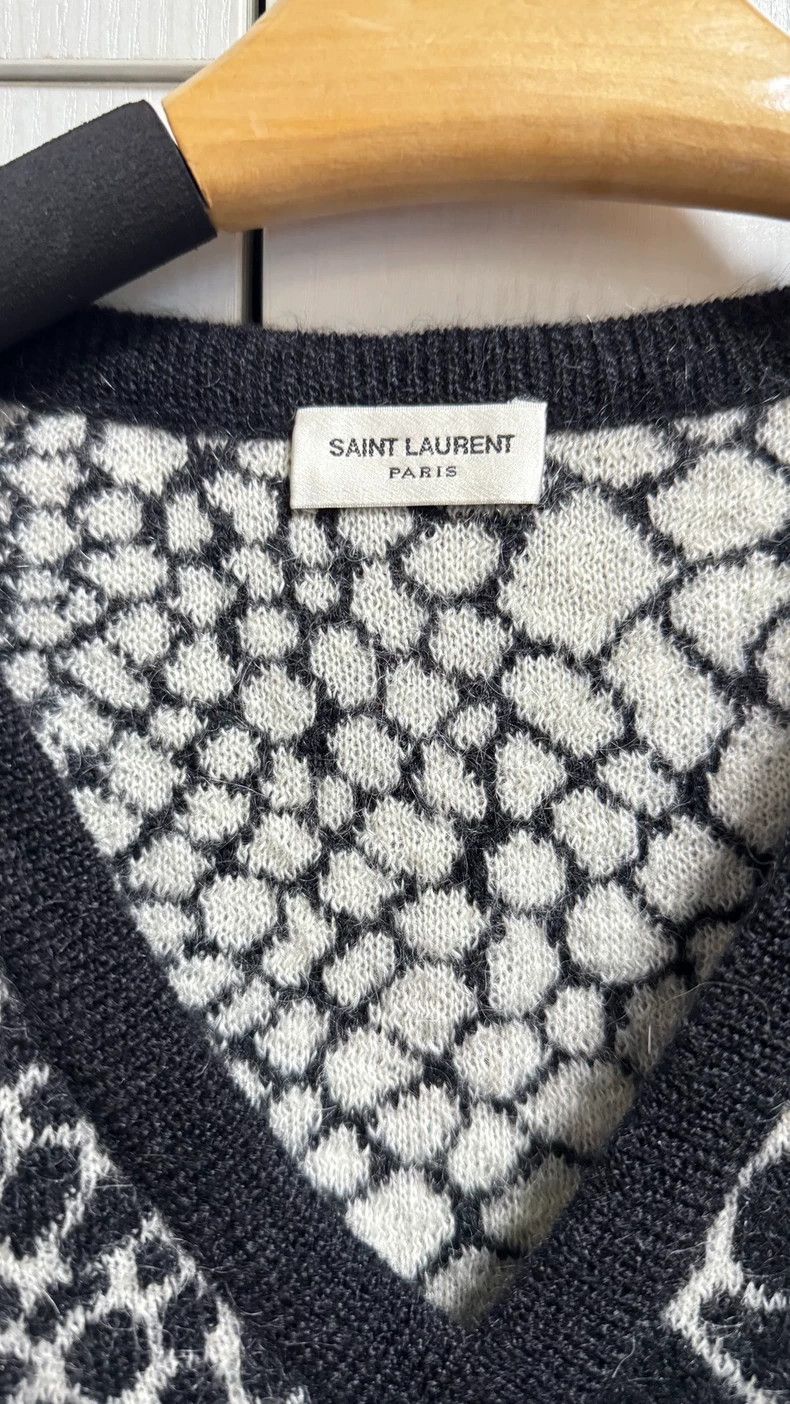 Saint Laurent Paris Saint Laurent Paris Leopard Sweater Size US XXL / EU 58 / 5 - 2 Thumbnail