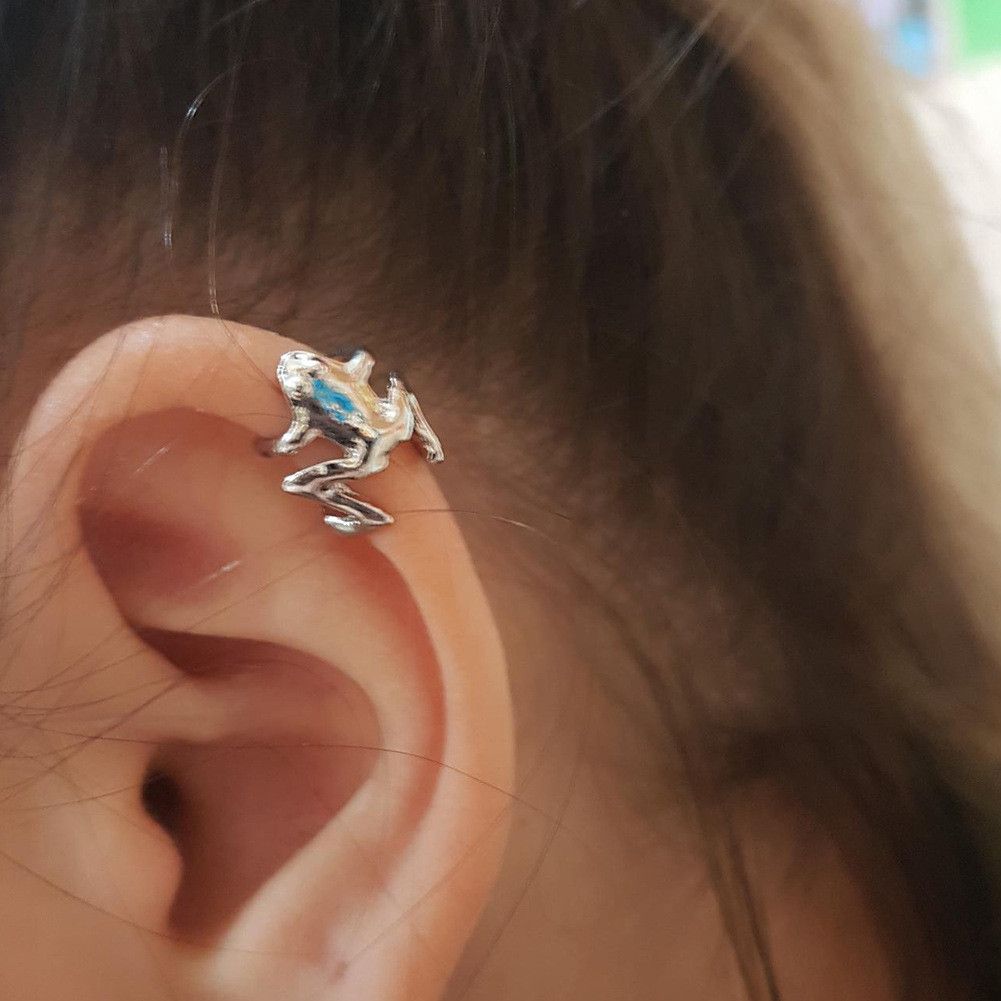 Jewelry Frog New Trend Earrings One Pairs Chrome Jewelry Size ONE SIZE - 1 Thumbnail