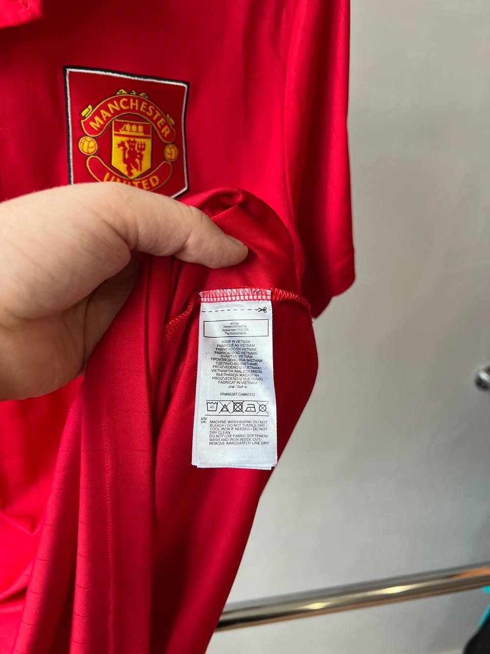 Adidas 2022/23 MANCHESTER UNITED HOME SOCCER JERSEY FOOTBALL SHIRT Size US L / EU 52-54 / 3 - 10 Thumbnail