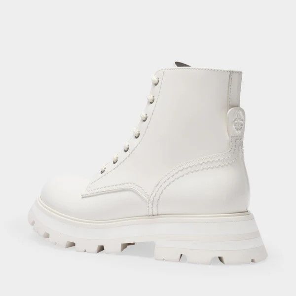 Alexander McQueen o1y0225 Ankle Boots in White Size US 9 / IT 39 - 3 Thumbnail