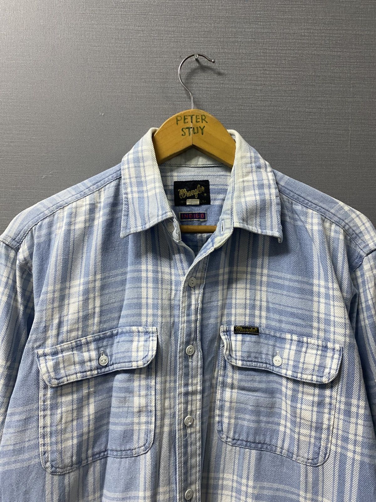 Wrangler Vintage Wrangler Indigo Button Ups Size US M / EU 48-50 / 2 - 3 Thumbnail