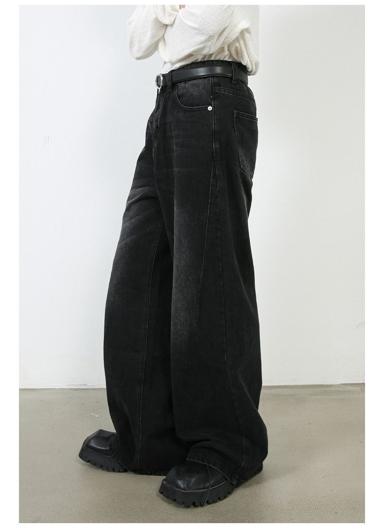 Vintage Japanese retro loose straight leg wide-leg jeans for men Size US 32 / EU 48 - 4 Thumbnail