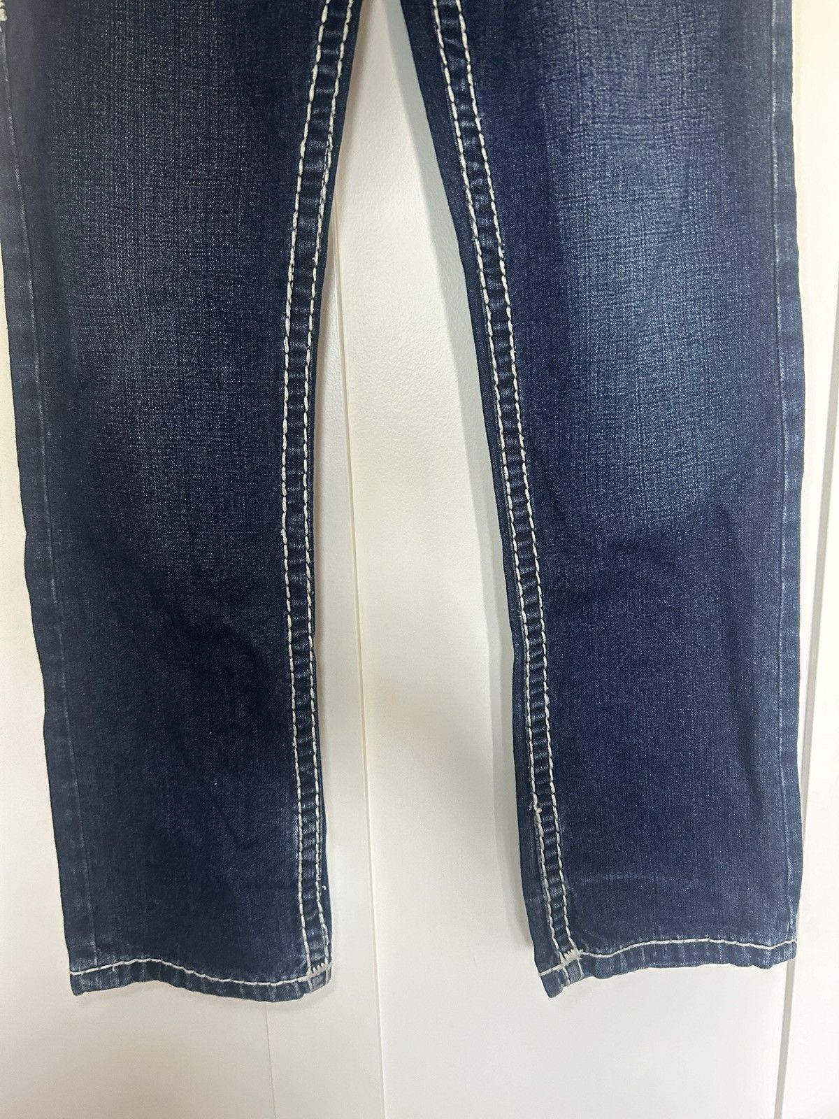 Vintage Vintage Rough Rider Jeans big contrast stitch denim Size US 29 - 7 Thumbnail