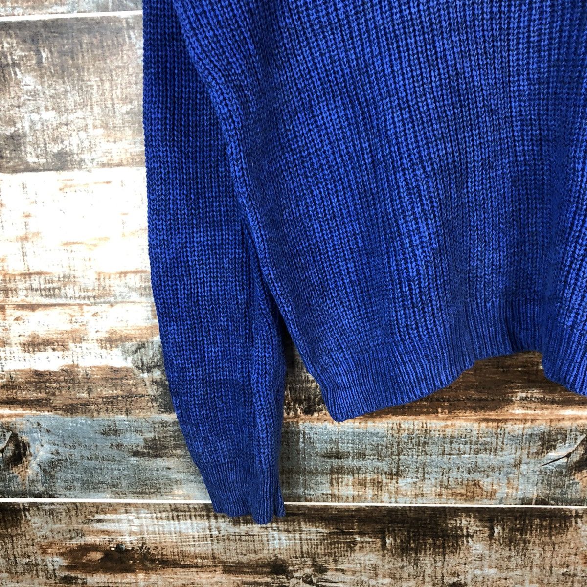 Homespun Knitwear × Japanese Brand World Basic Blue Knitwear #A1502 Size US M / EU 48-50 / 2 - 7 Thumbnail