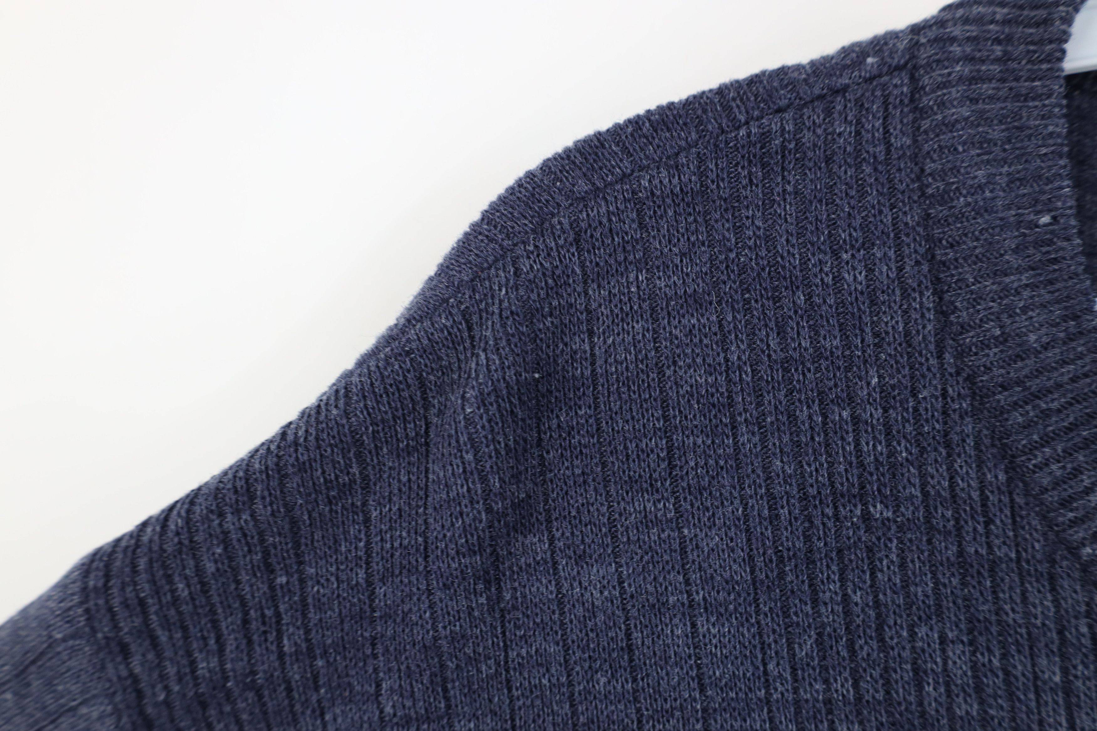 Vintage Vintage 90s Y2K Streetwear Block Ribbed Knit Sweater Blue Size US XL / EU 56 / 4 - 5 Thumbnail