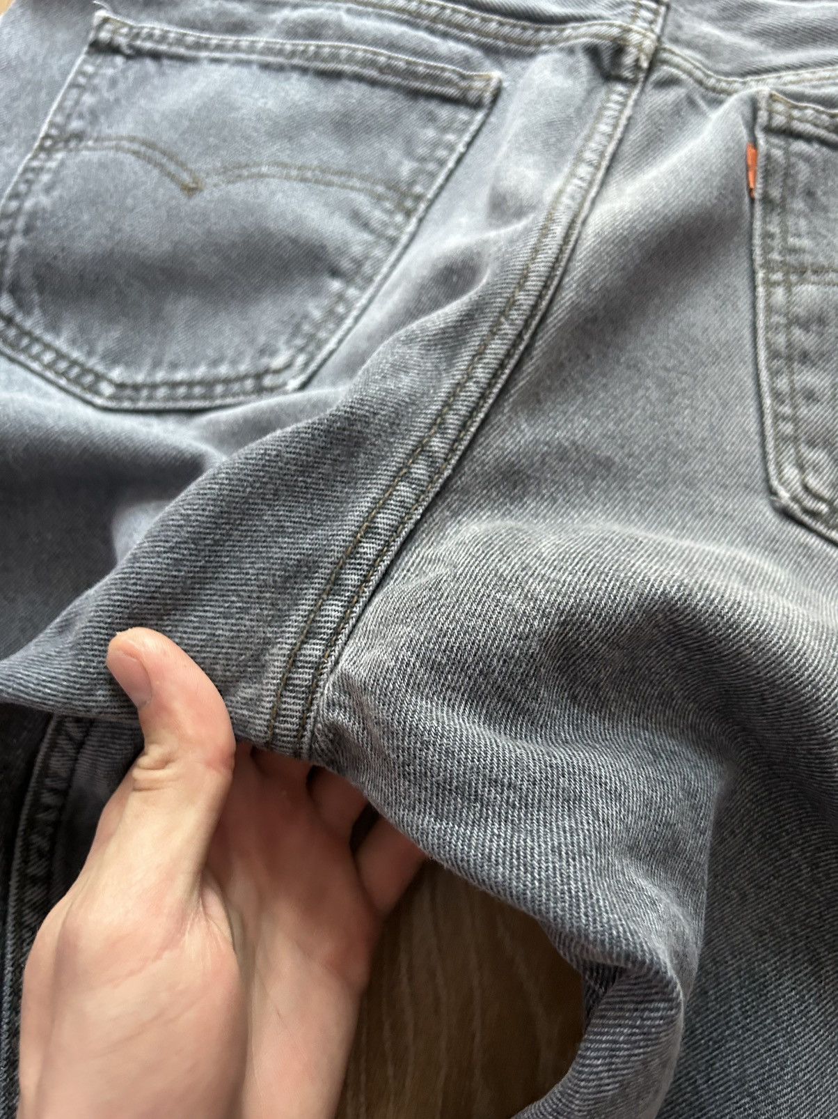 Levi's × Levi's Vintage Clothing × Vintage 🔥VINTAGE BAGGY LEVIS 615 ASH GRAY DENIM JEANS 1997🔥 Size US 38 / EU 54 - 17 Thumbnail
