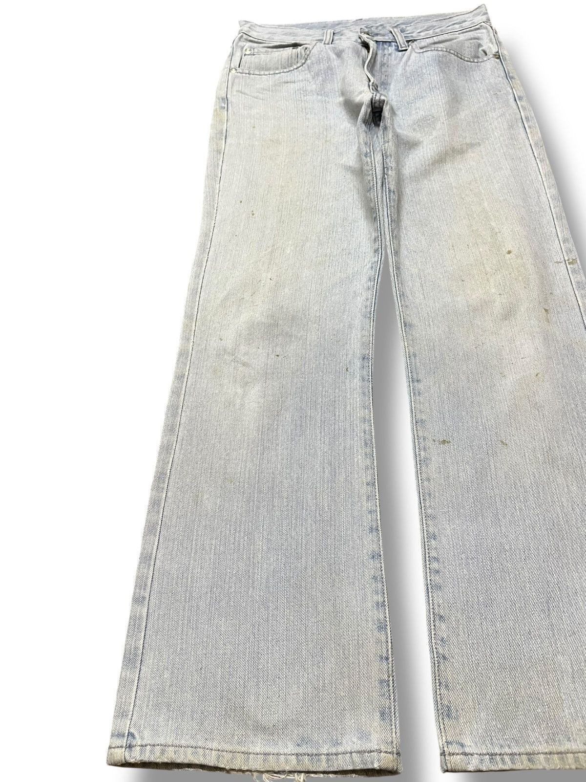 Uniqlo Vintage Uniqlo Flare Faded Distressed Denim Size US 29 - 3 Thumbnail