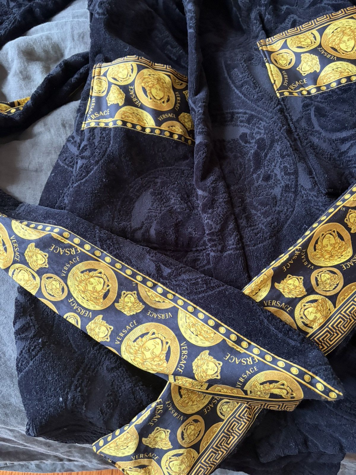Versace Rare Versace Medusa Baroque Bathrobe Size ONE SIZE - 2 Thumbnail
