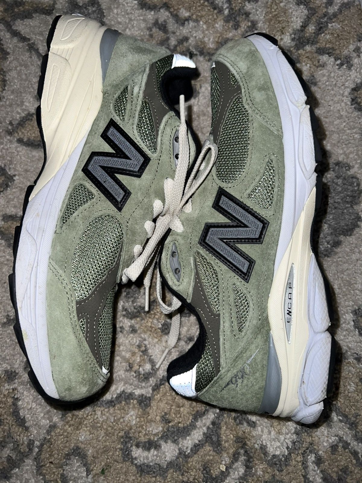 JJJJound × New Balance Jjjjound NB 990v3 Olive Size US 9 / EU 42 - 5 Thumbnail